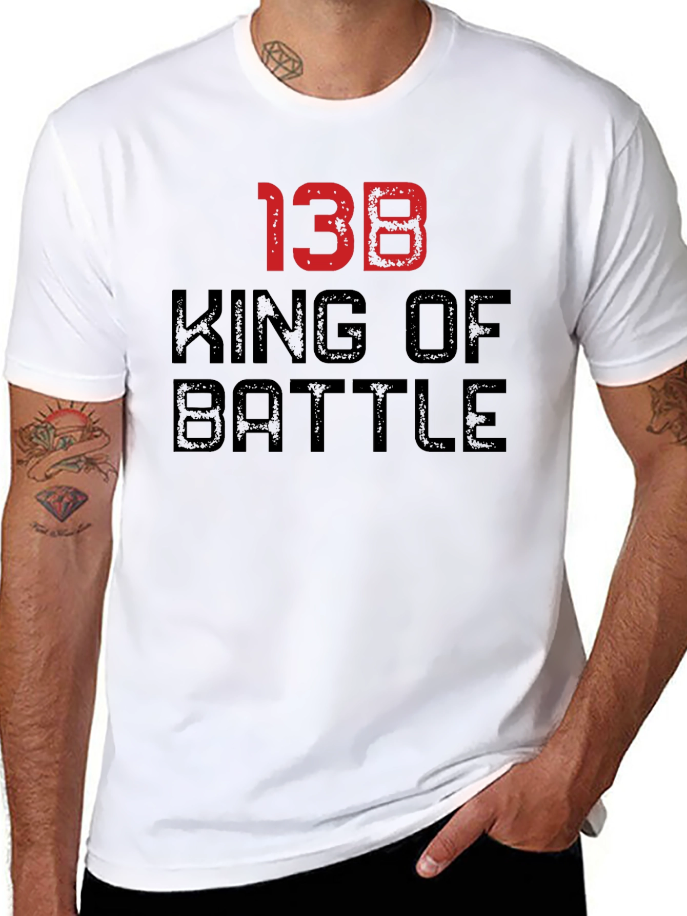 Black King of Battle T-Shirt view 8