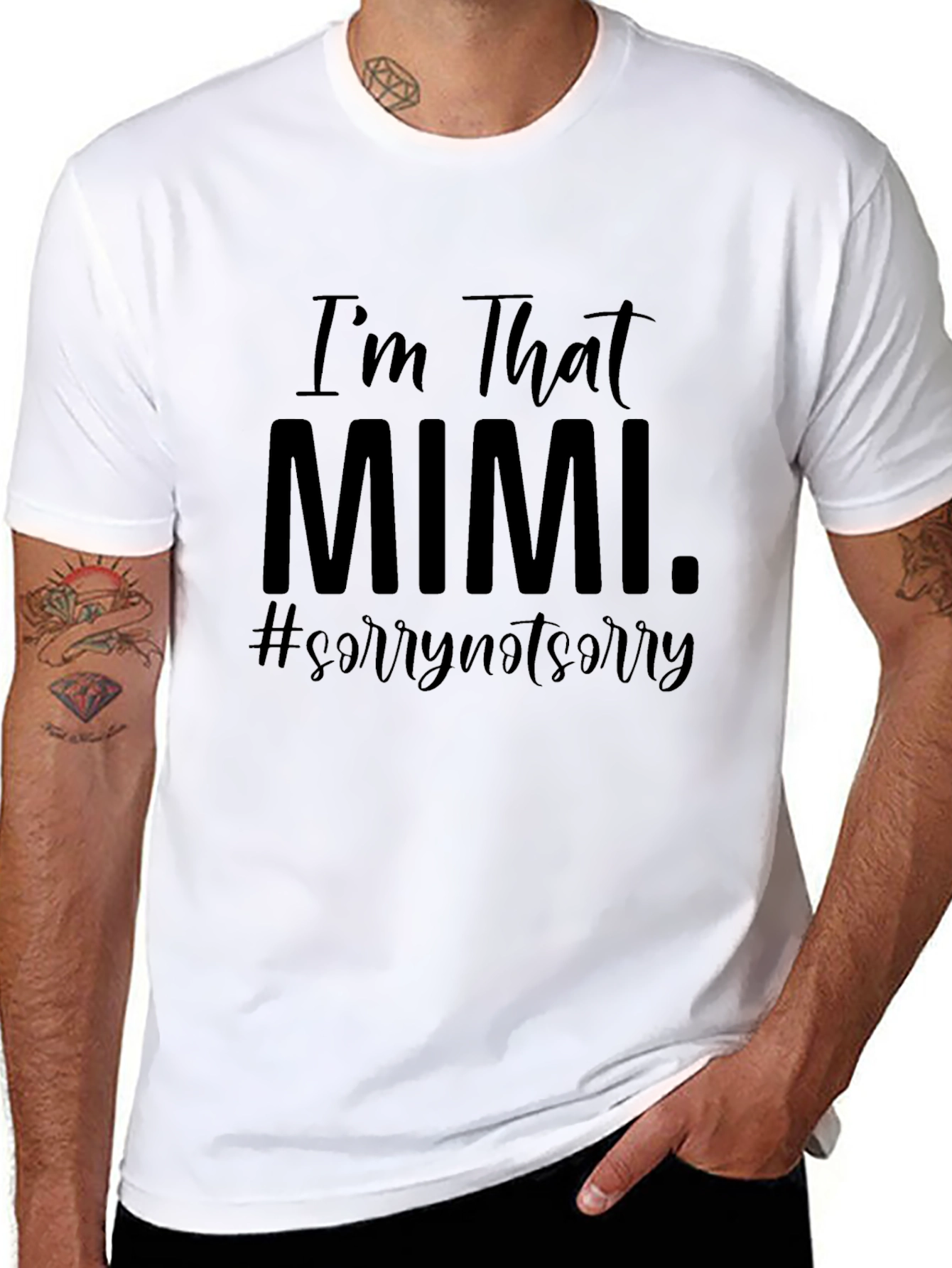 Black I'm That Mimi T-Shirt, Sorry Not Sorry view 8