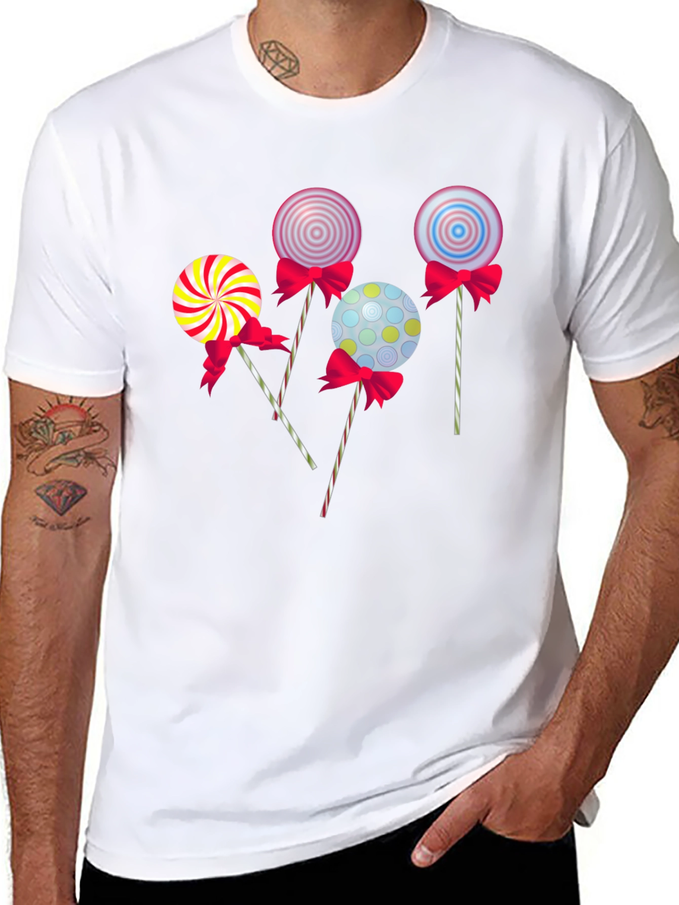 Black Lollipop Graphic T-Shirt - Fun & Stylish Design view 8