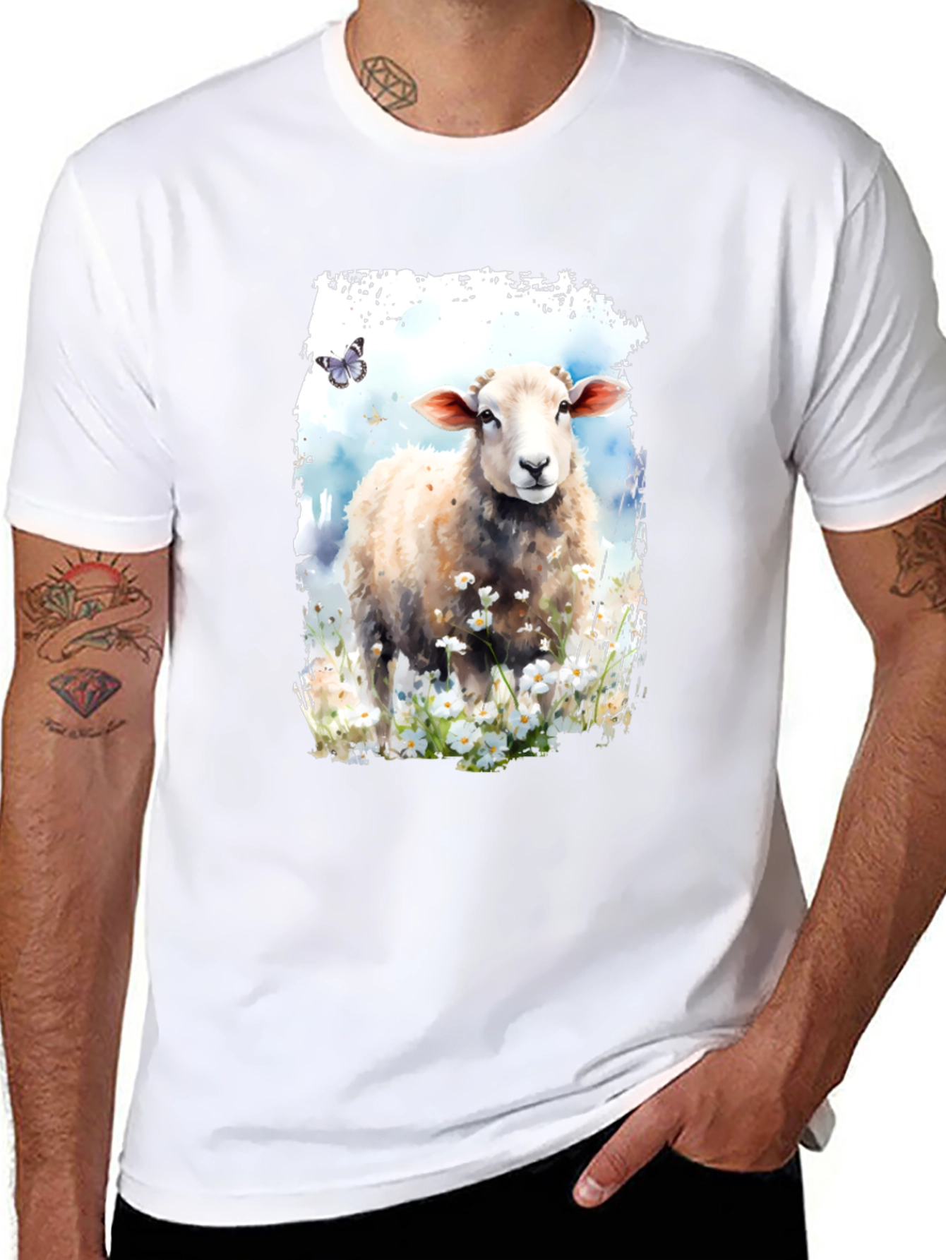 Black Sheep Meadow Black Graphic Tee view 8