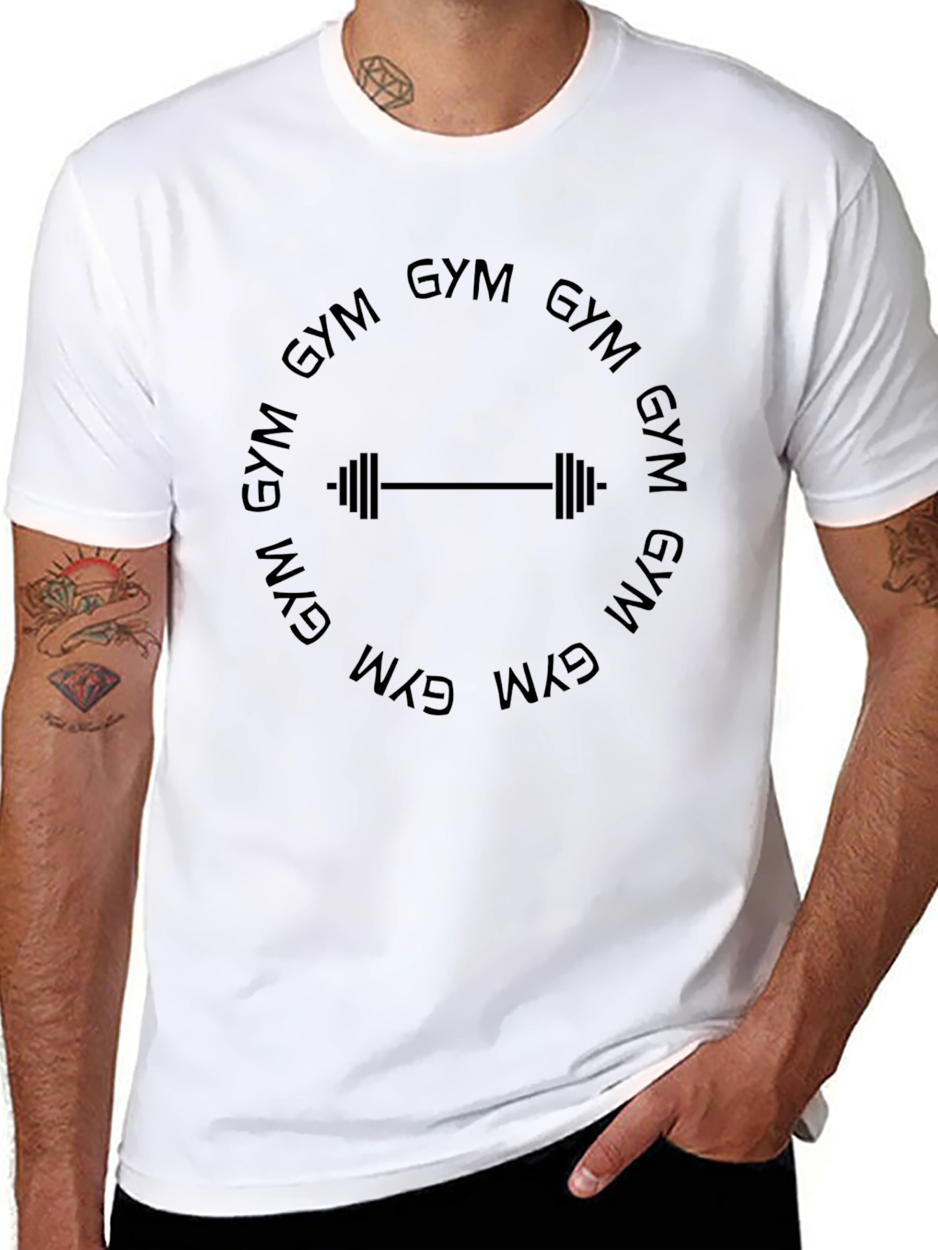 Black Gym T-Shirt - Workout Apparel view 8