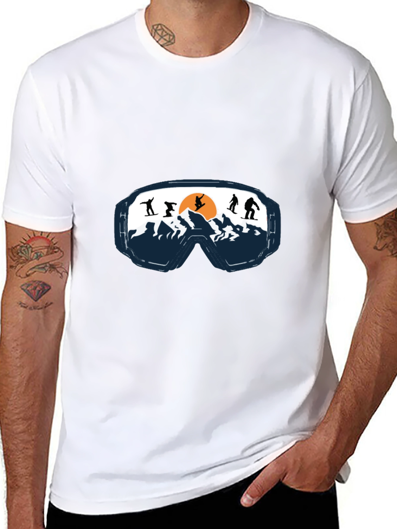 Ski Goggles Graphic Tee - Mountain Adventure Shirt - 8