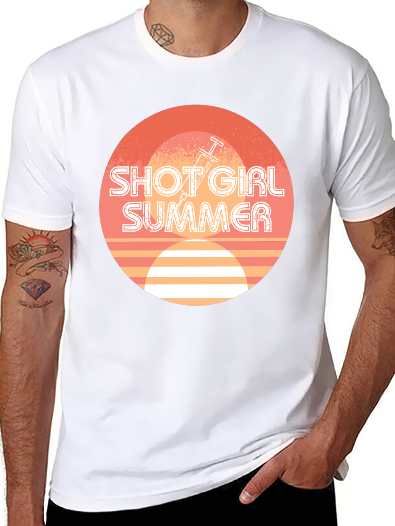 Black Shot Girl Summer Graphic Tee view 8