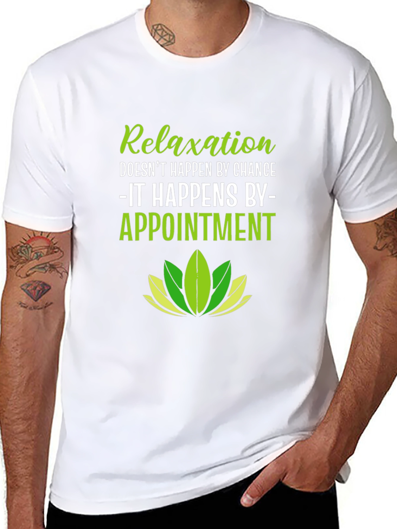 Black Relaxation by Appointment Black T-Shirt view 8