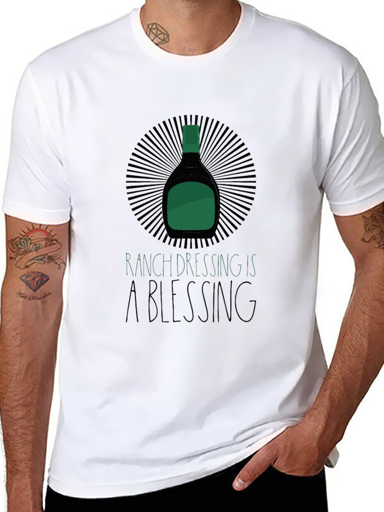 Black Ranch Dressing is a Blessing Graphic Tee view 8
