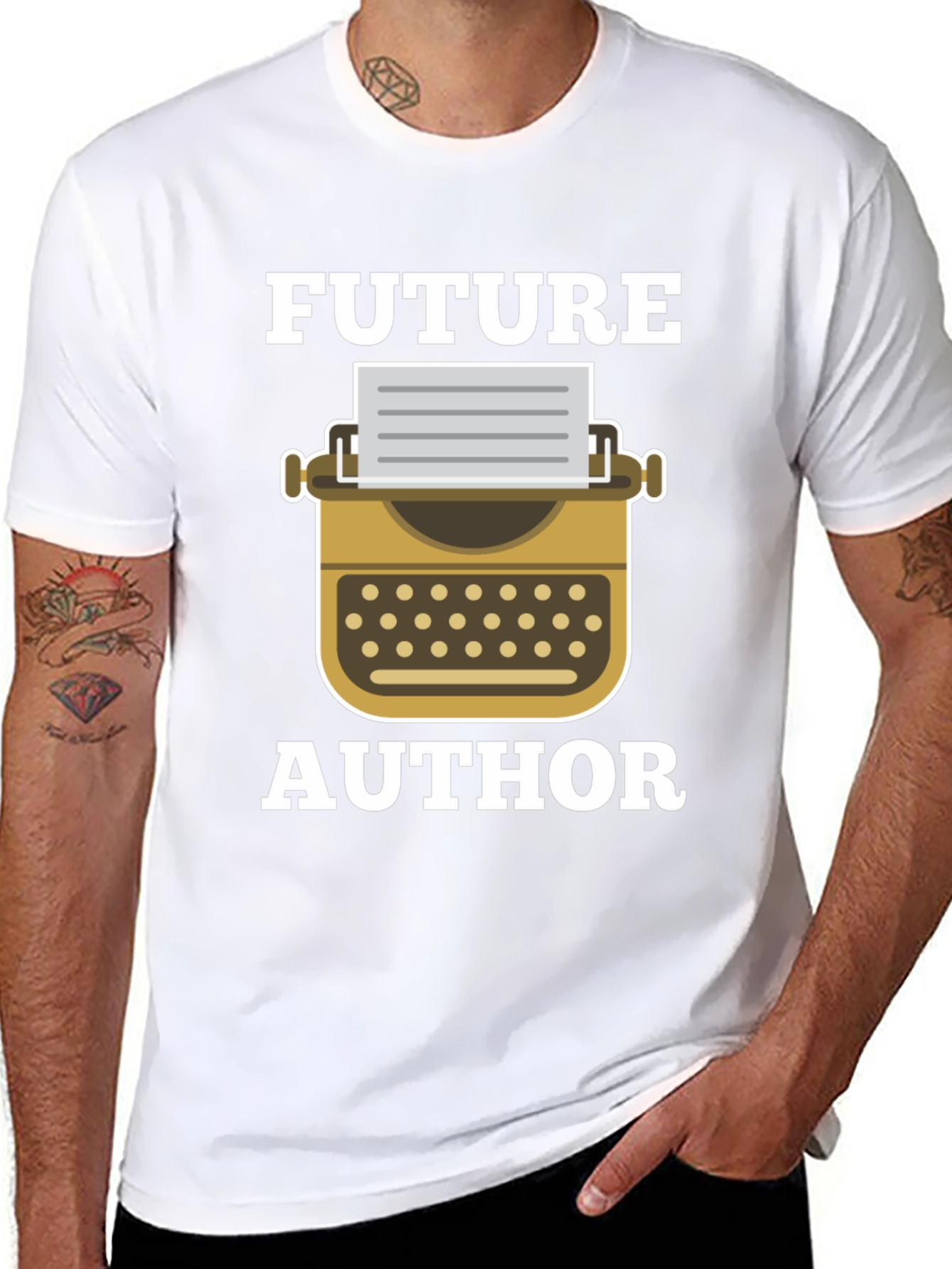 Black Future Author T-Shirt - Writing Gift view 8