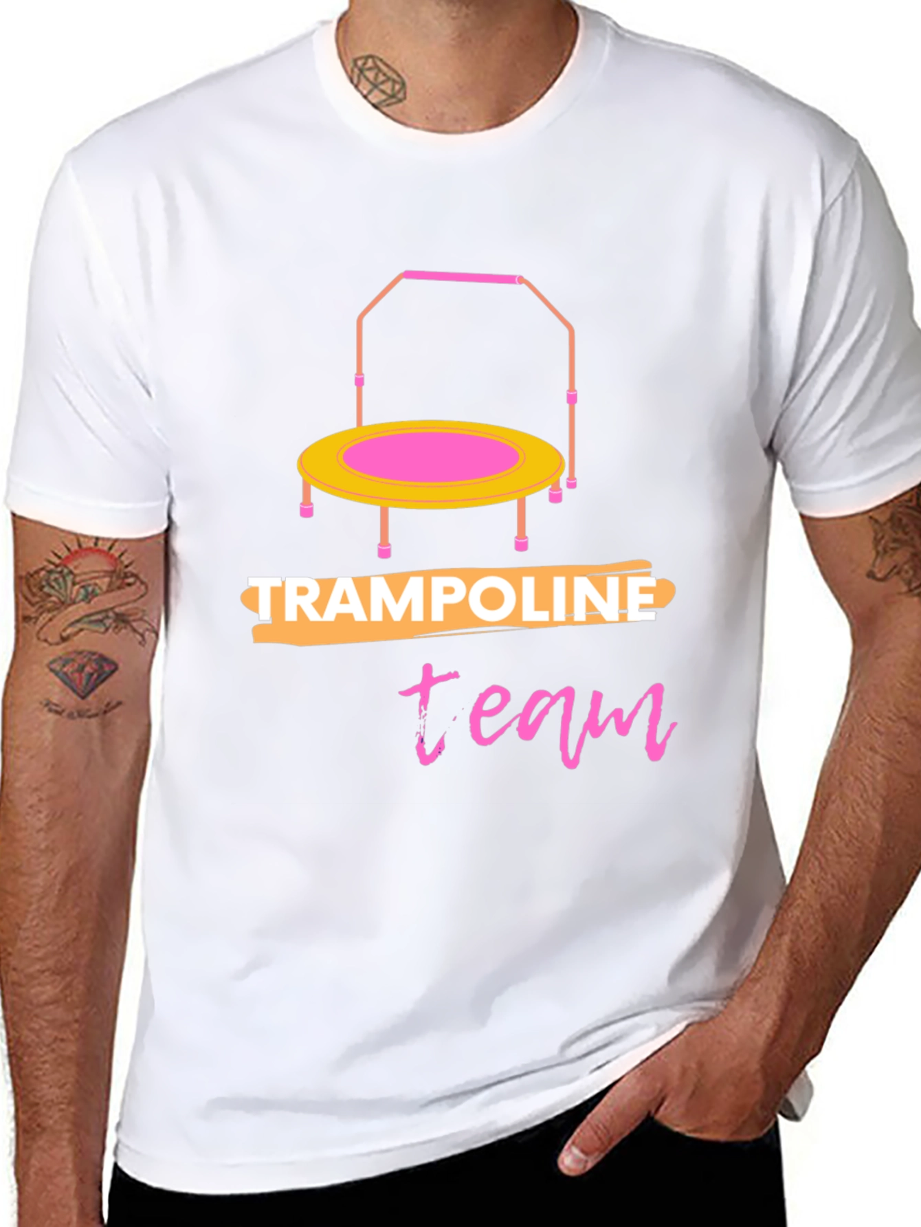 Black Trampoline Team Black T-Shirt view 8