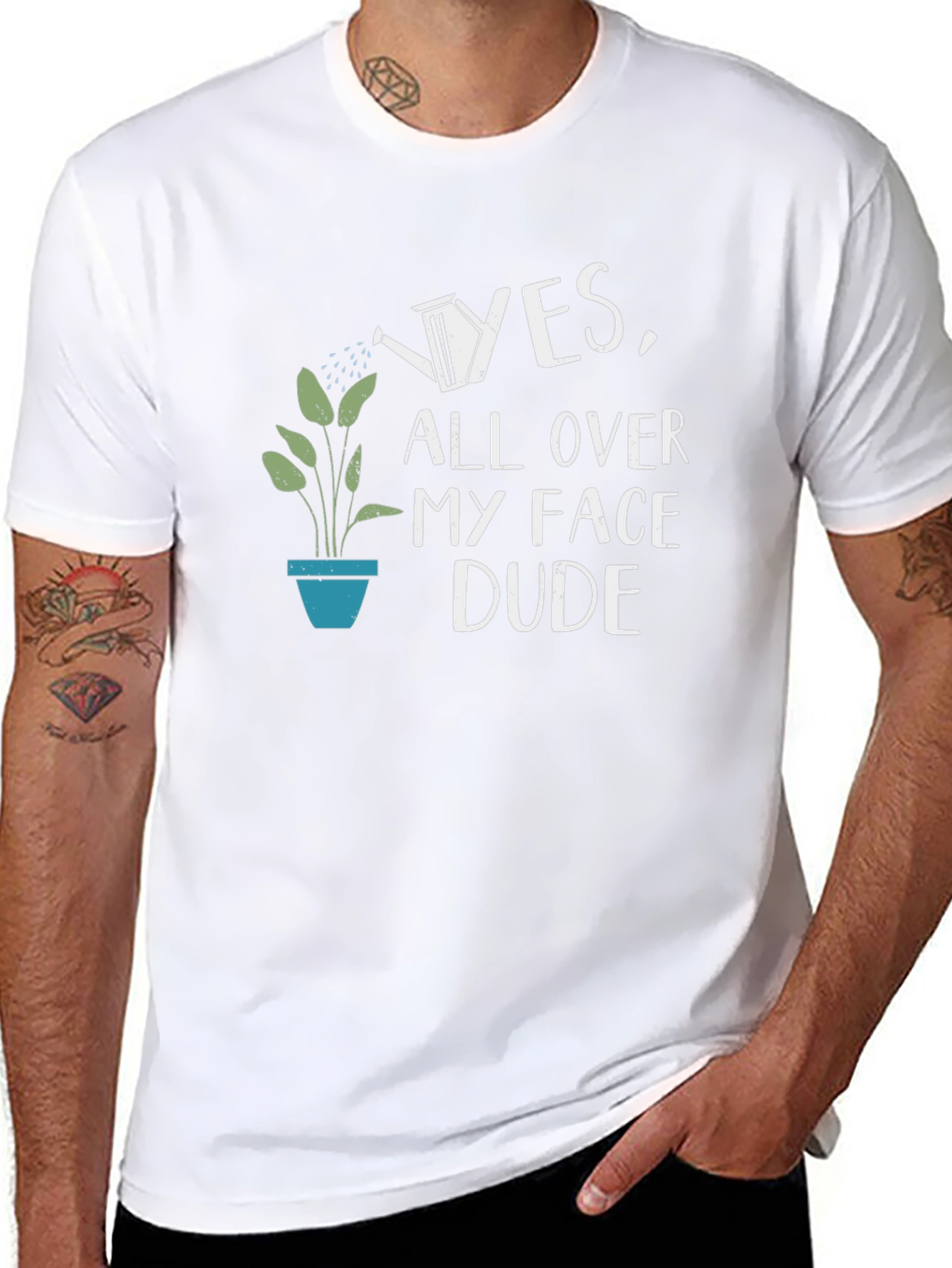 Black Funny Plant Lover Graphic Tee view 8