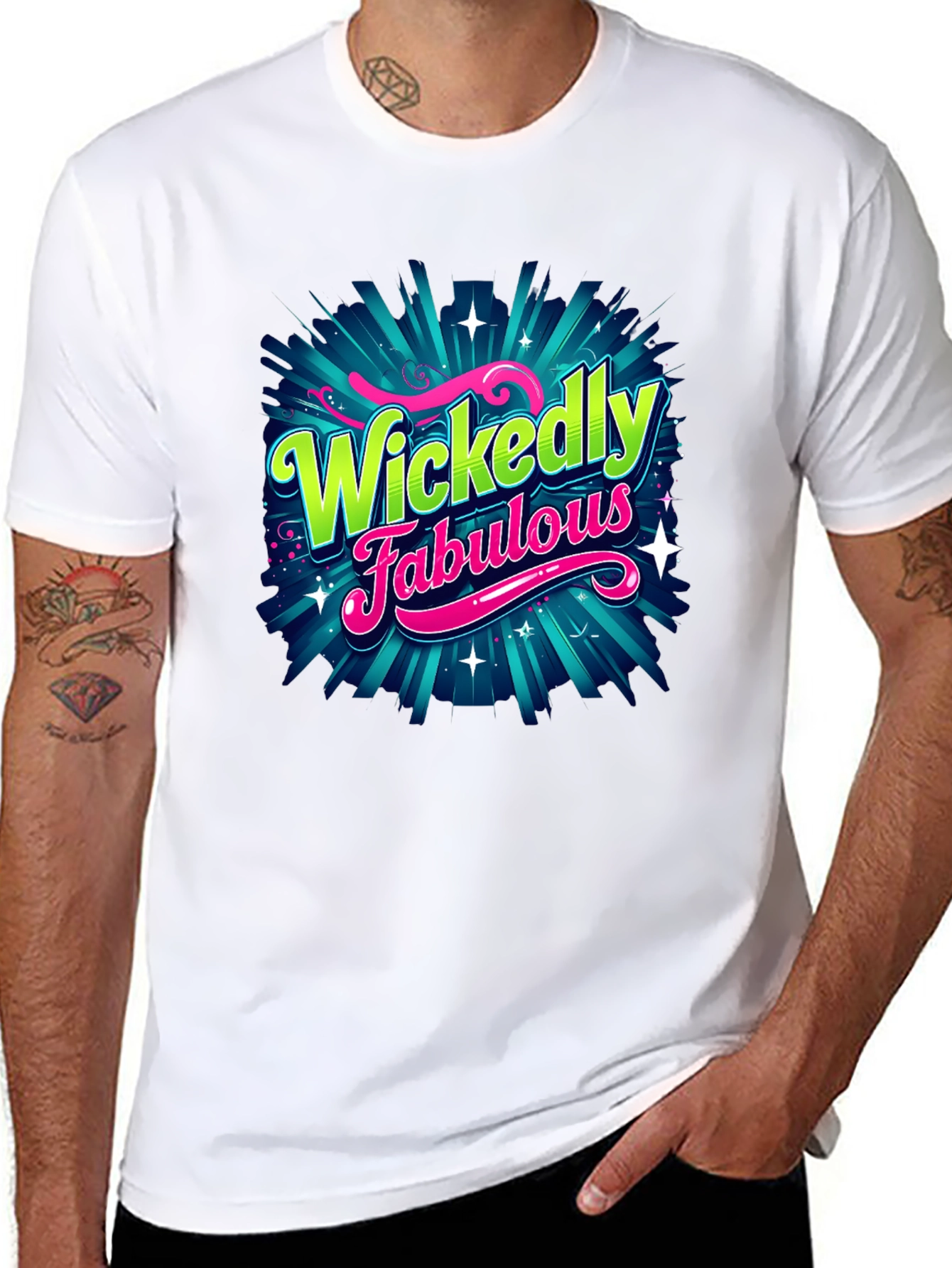 Black Wickedly Fabulous Graphic T-Shirt view 8