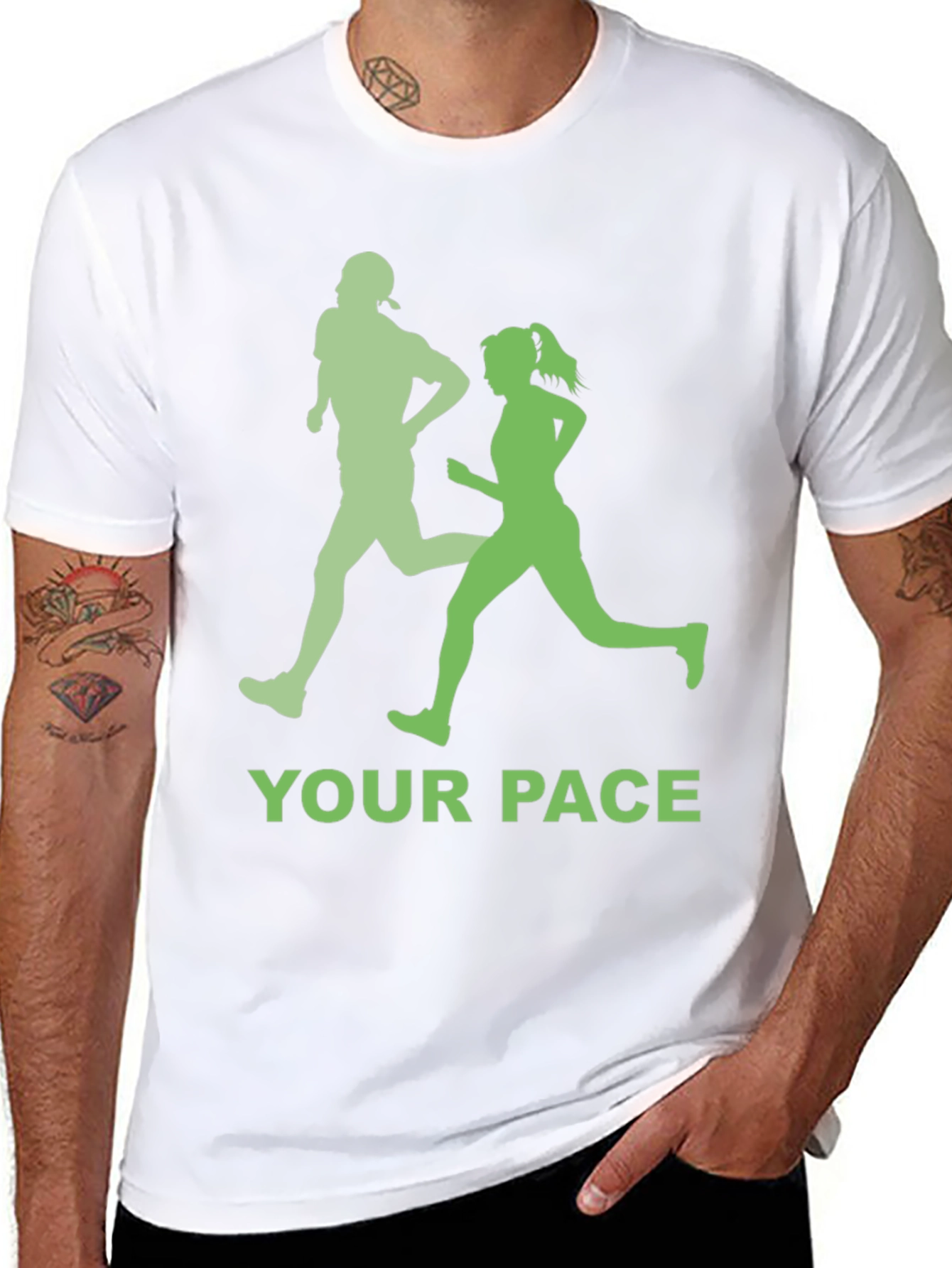 Your Pace Running T-Shirt - Unisex Athletic Design - 8