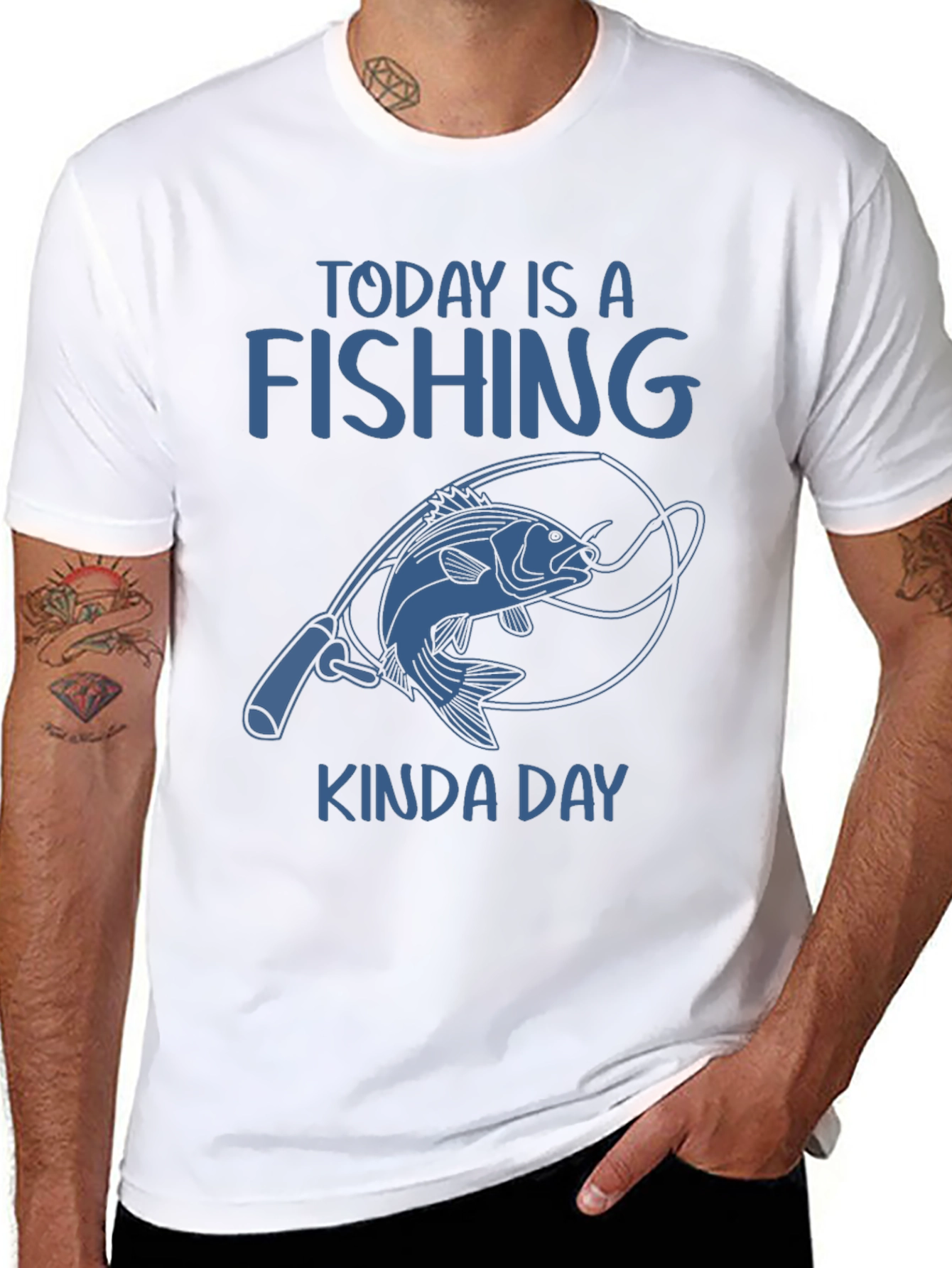 Fishing Kinda Day T-Shirt - Unique Angler Tee - 8