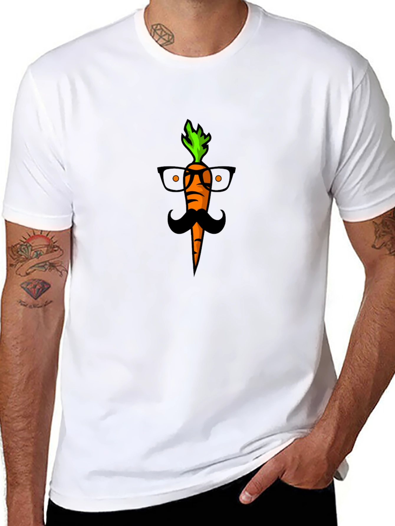 Mr. Carrot Tee - Quirky Graphic Print - 8