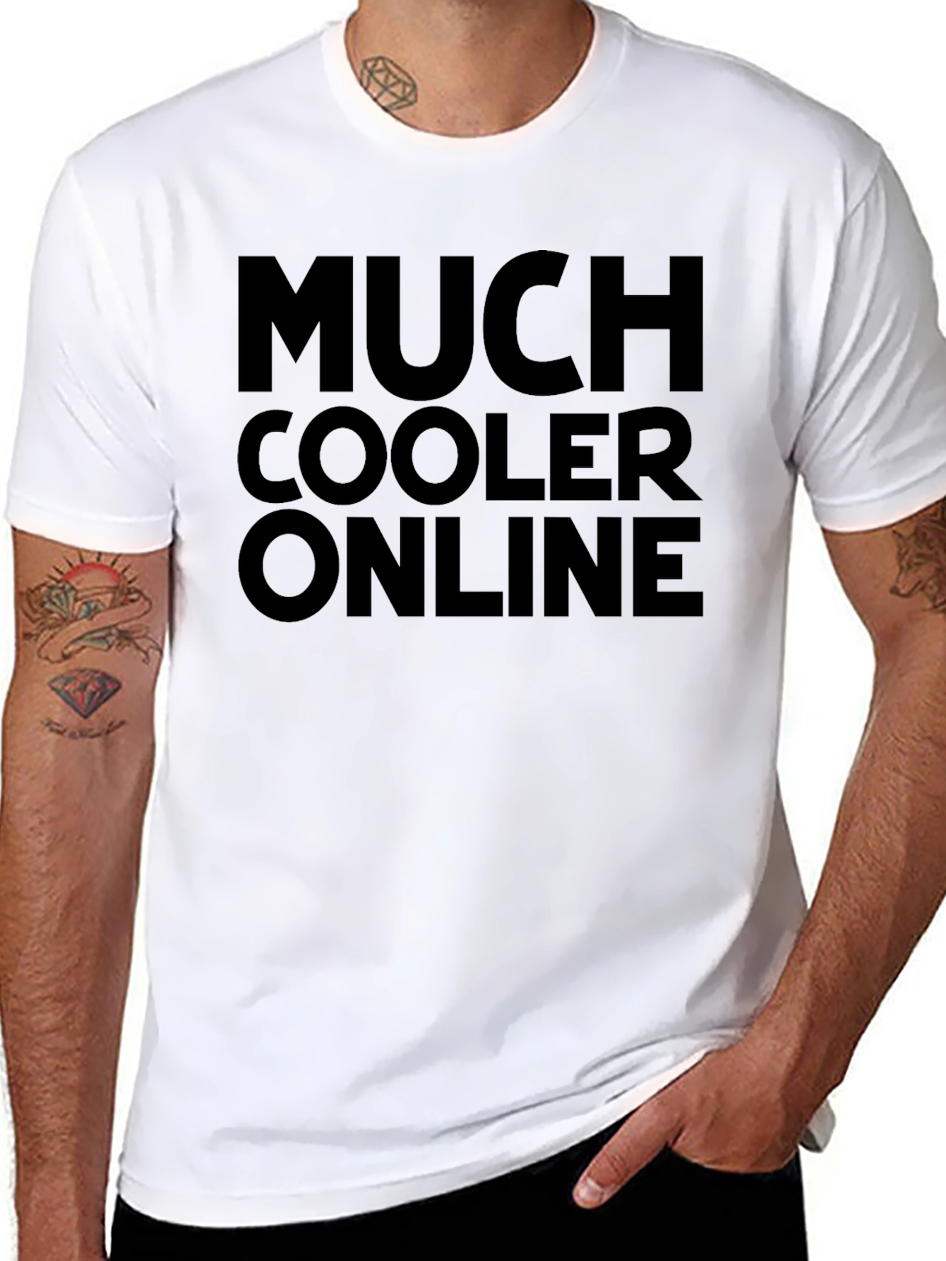 Black Much Cooler Online Black Graphic Tee view 8