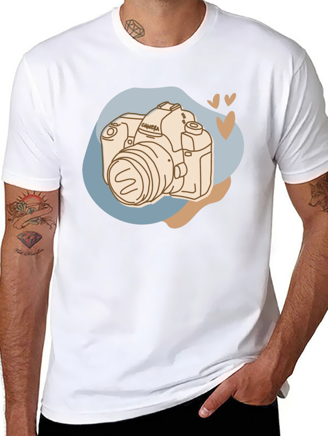 Black Camera Graphic Tee - Stylish Photography Lover T-Shirt view 8