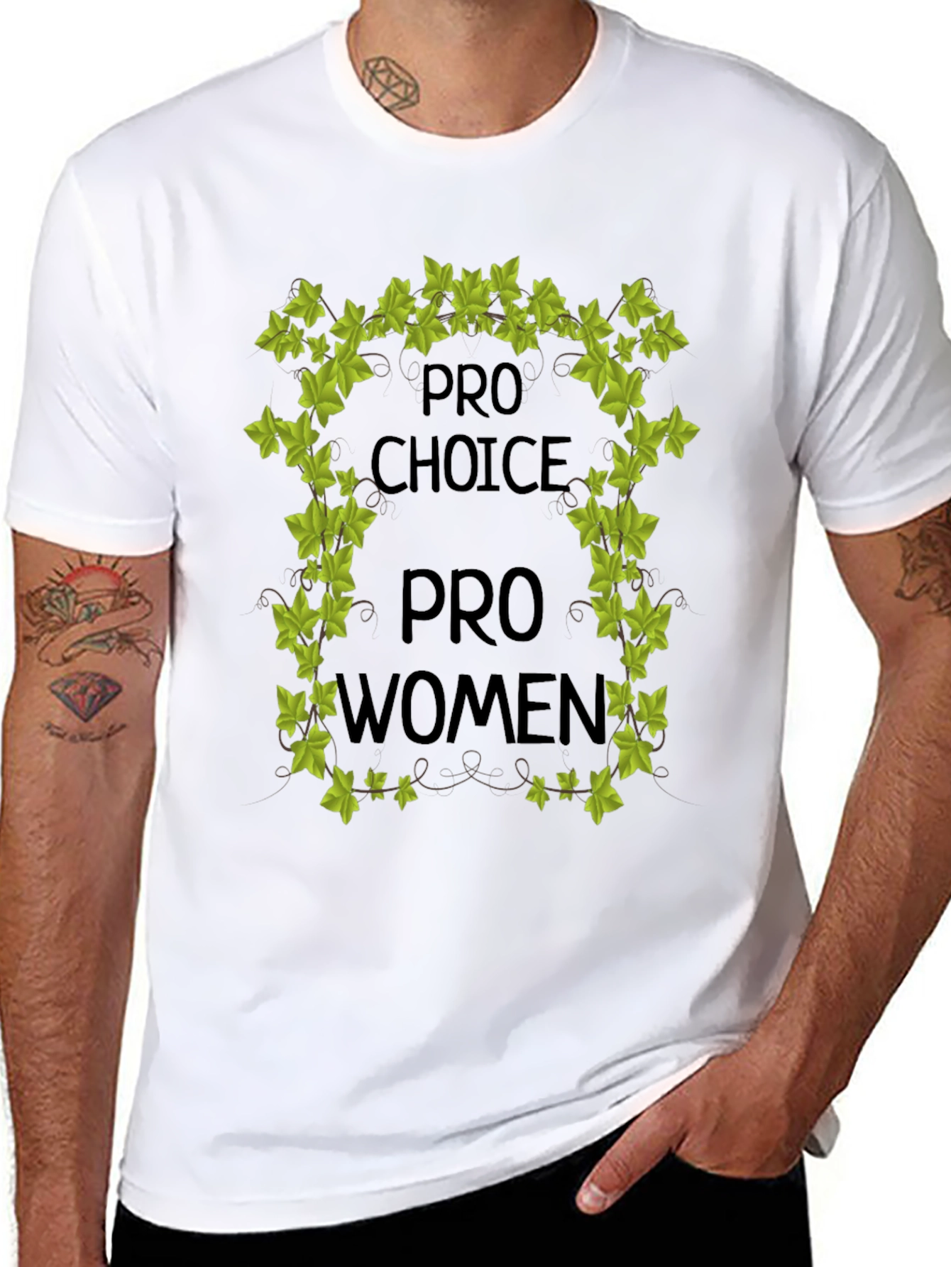 Black Pro Choice Pro Women Graphic Tee view 8