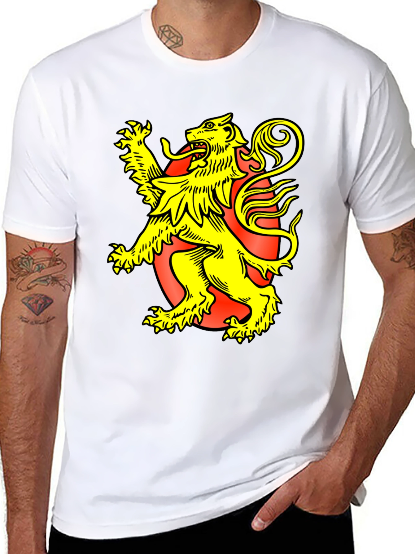Black Lion Rampant Graphic Tee - Black T-Shirt view 8