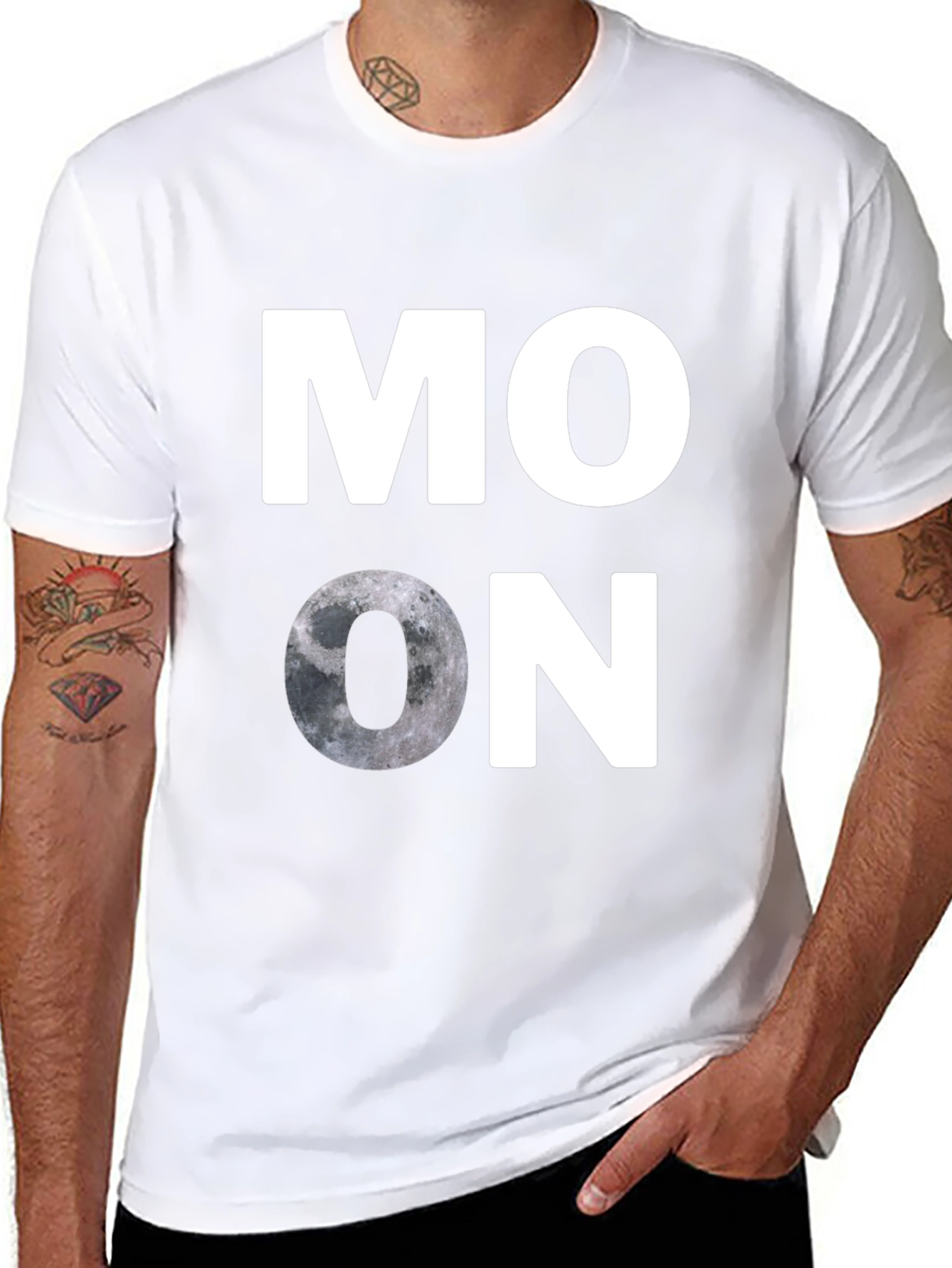 Black Moon Graphic T-Shirt - Casual Black Tee view 8