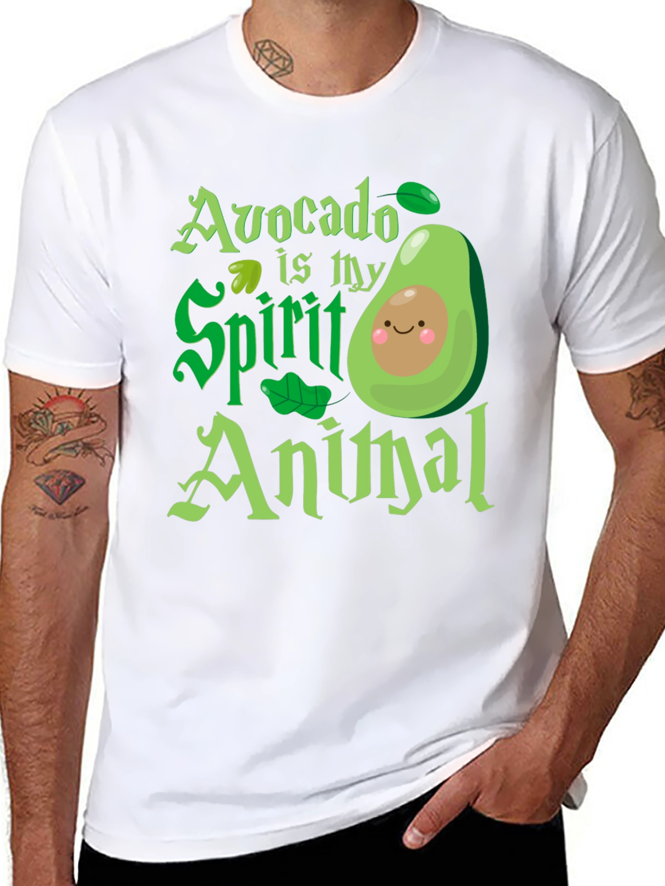 Black Avocado is My Spirit Animal - Graphic T-Shirt view 8