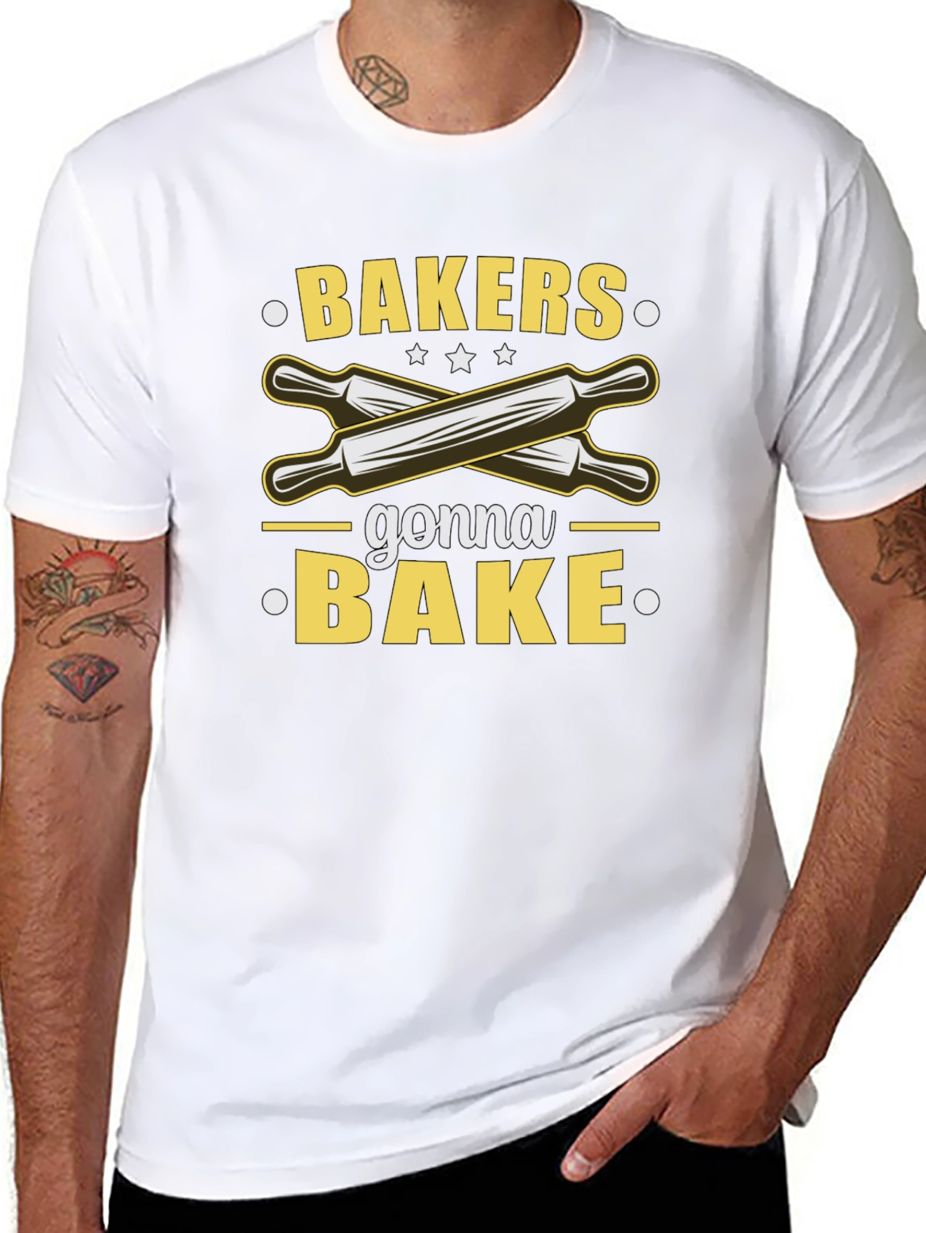 Black Bakers Gonna Bake T-Shirt - Cooking Design view 8