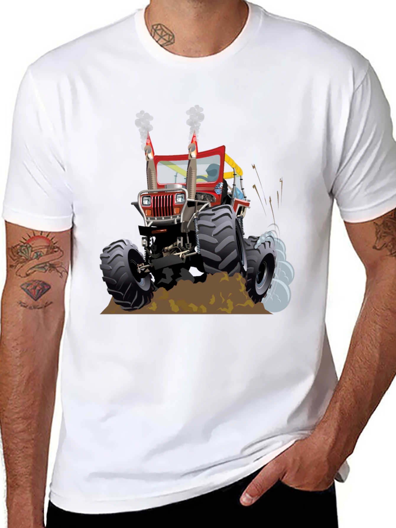 Black Monster Truck Tee - Off-Road Adventure T-Shirt view 8