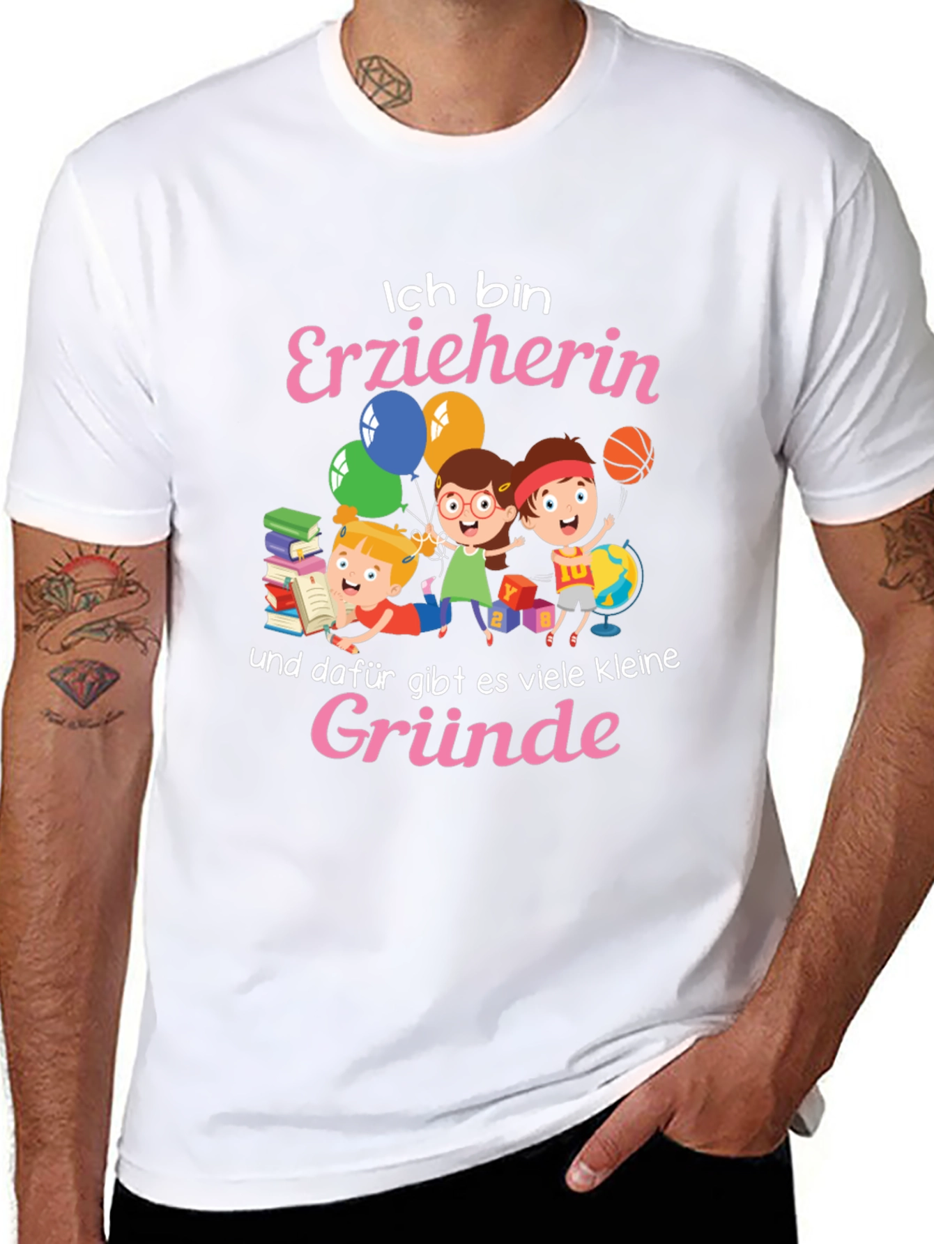 Black Teacher Appreciation T-Shirt - Ich Bin Erzieherin view 8