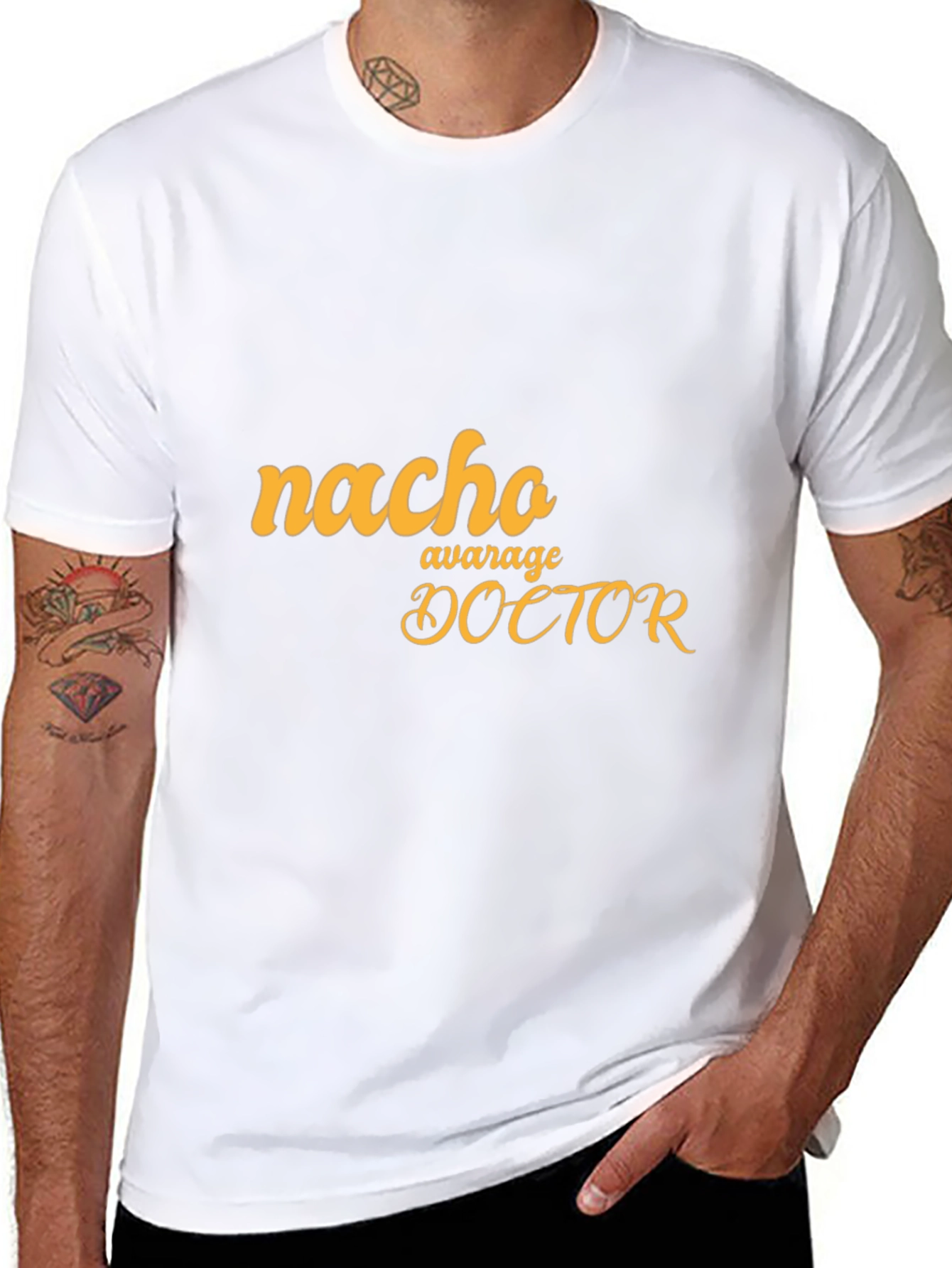 Black Nacho Average Doctor T-Shirt view 8