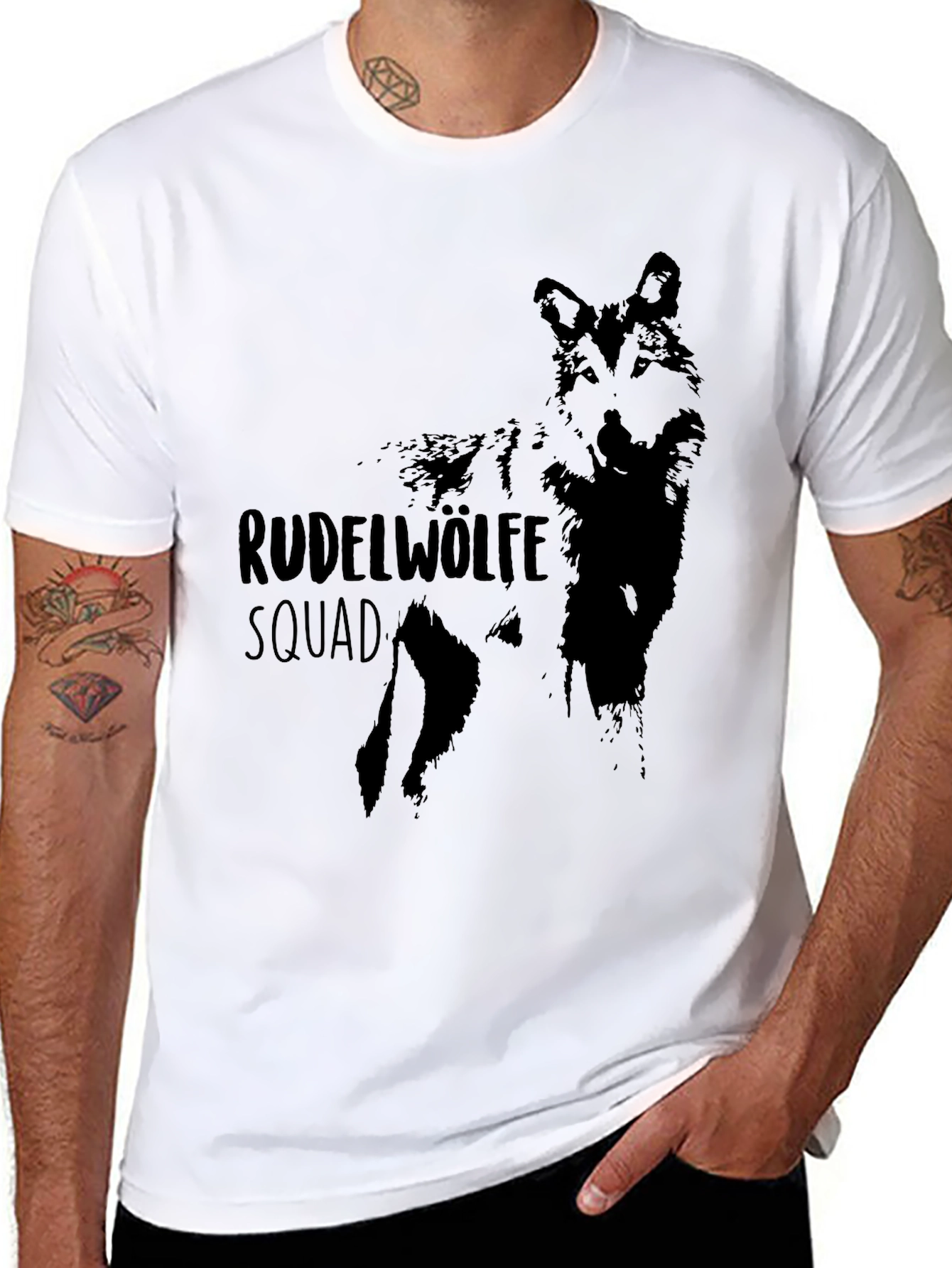Black Rudelwölfe Squad Black T-Shirt view 8