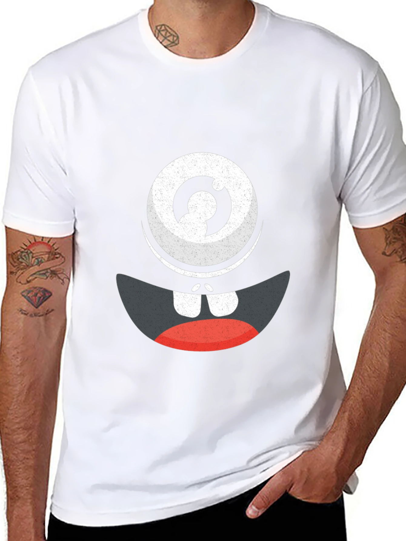 Black One-Eyed Monster Graphic Tee view 8