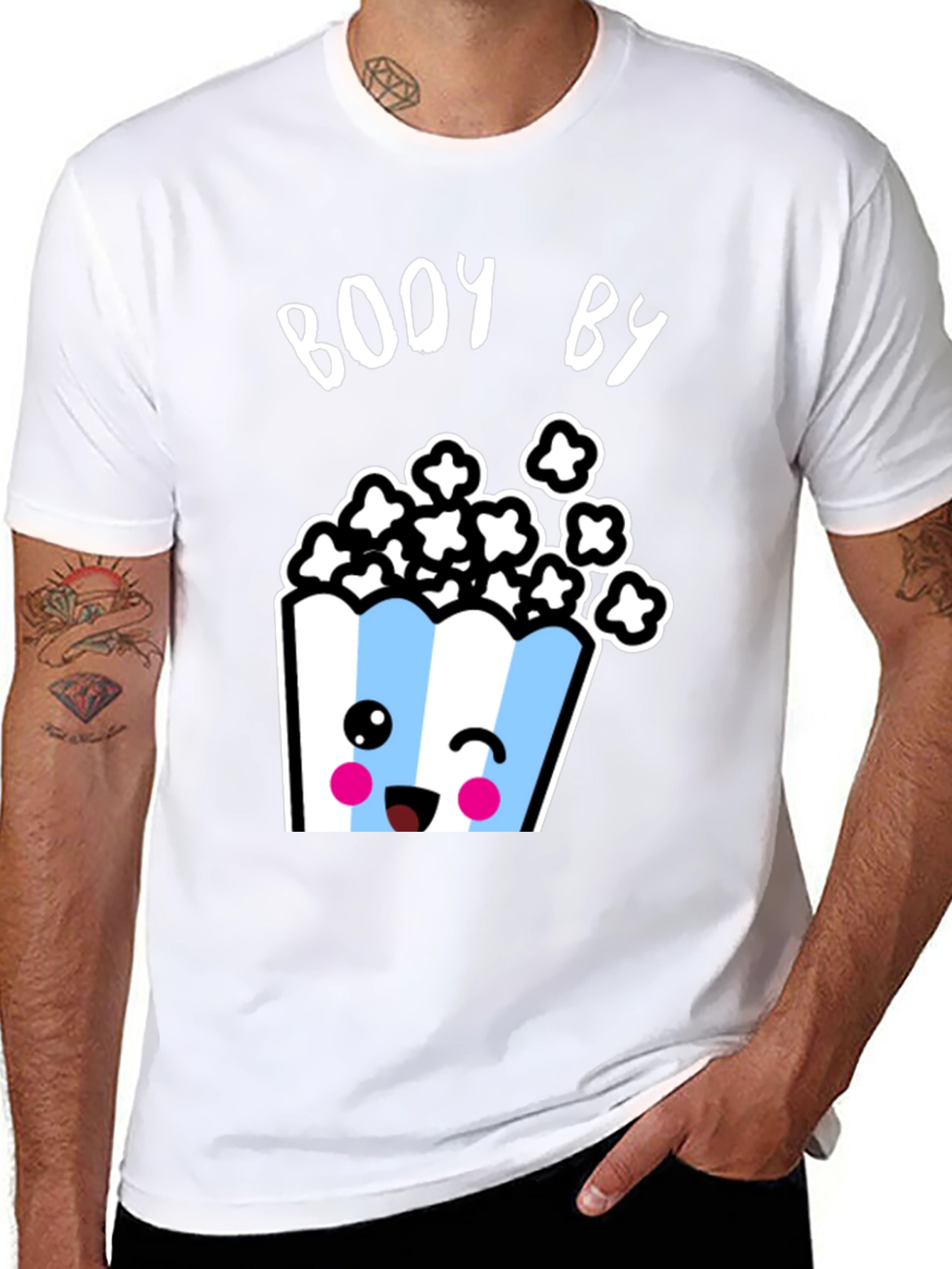 Black Booy By Popcorn Graphic T-Shirt view 8