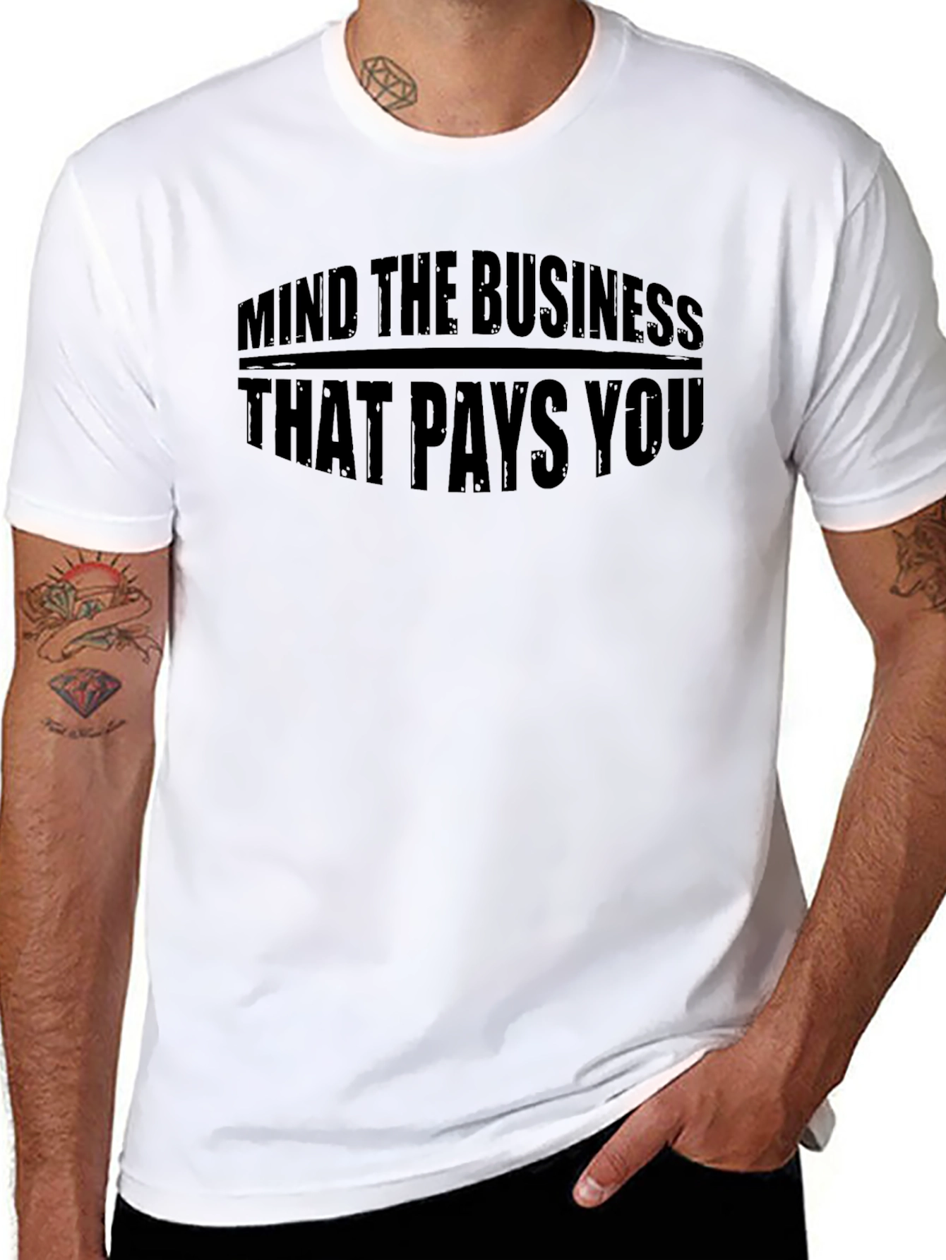 Black Mind The Business That Pays You Black T-Shirt view 8