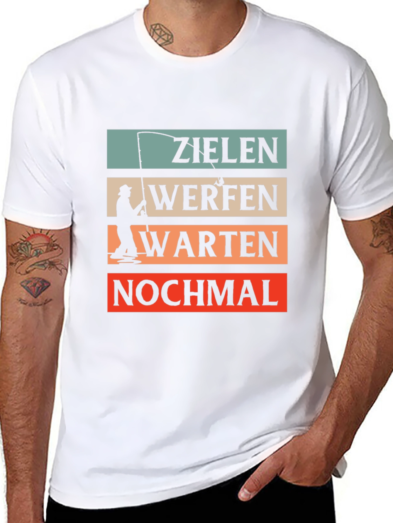 Black Zielan Werfen Warten T-Shirt view 8