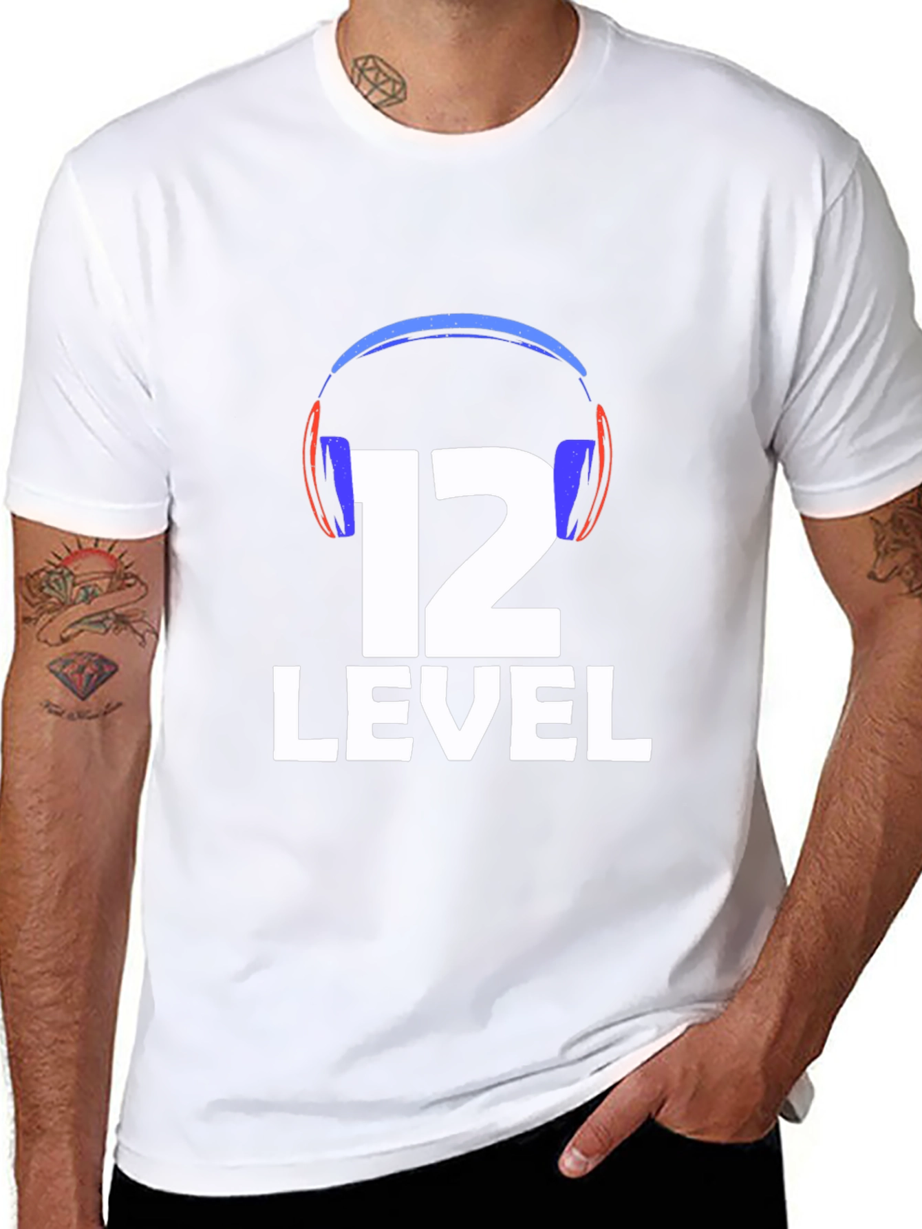 Black Level 12 Gaming T-Shirt - Black view 8