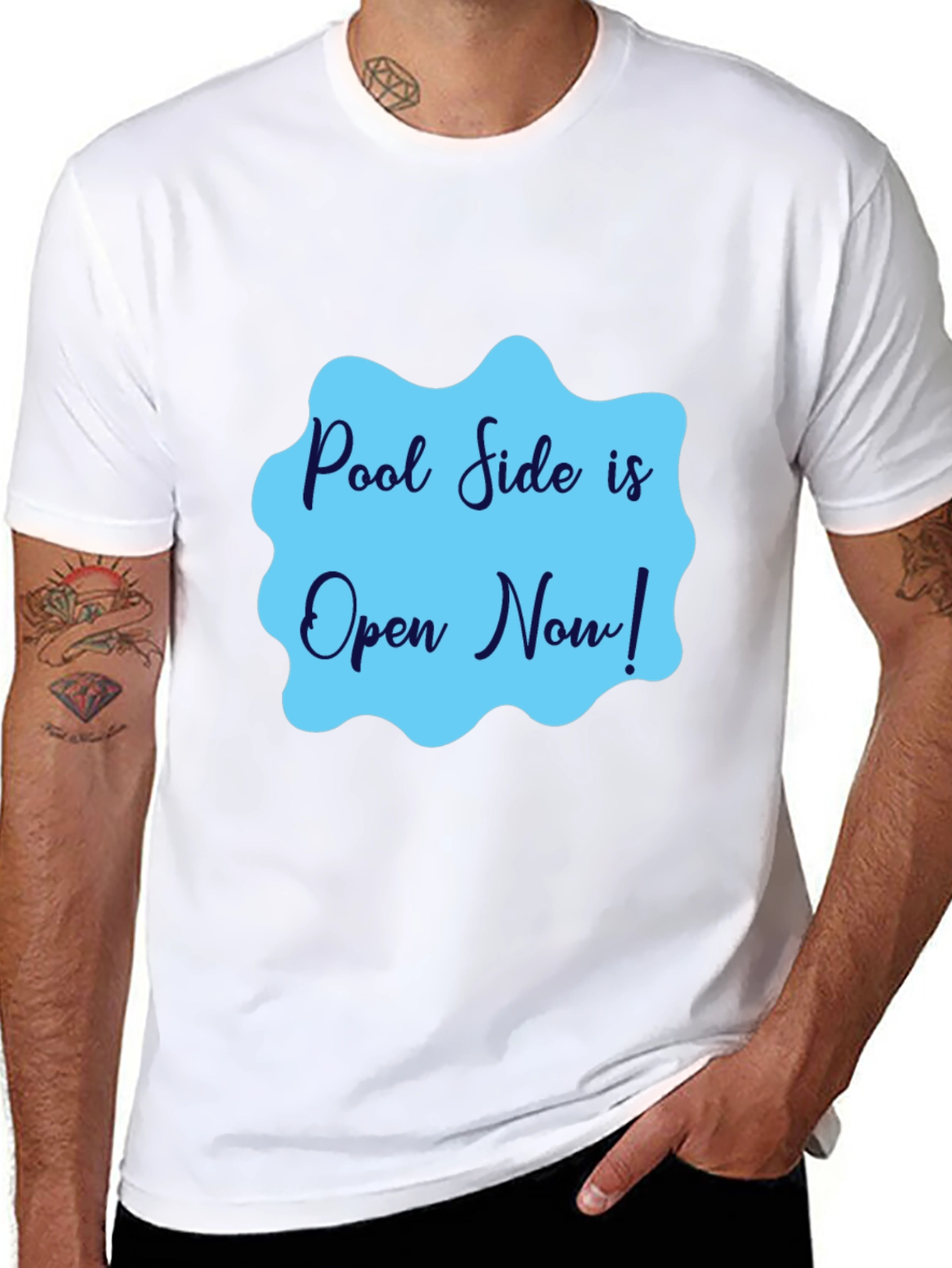 Black Pool Side is Open Now! Graphic Tee view 8
