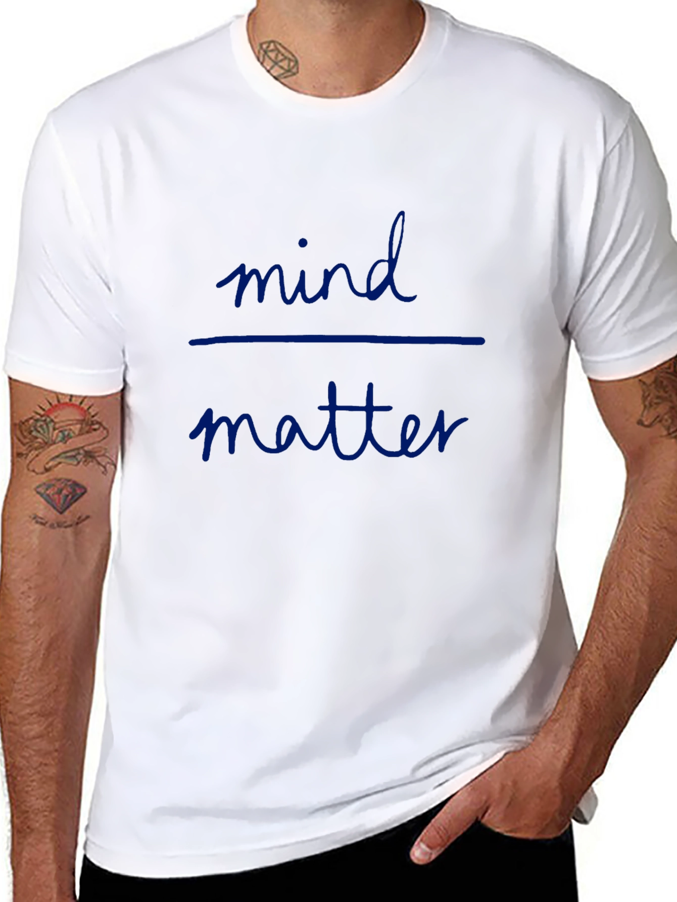 Black Mind Over Matter Graphic Tee - Cool Casual Style view 8