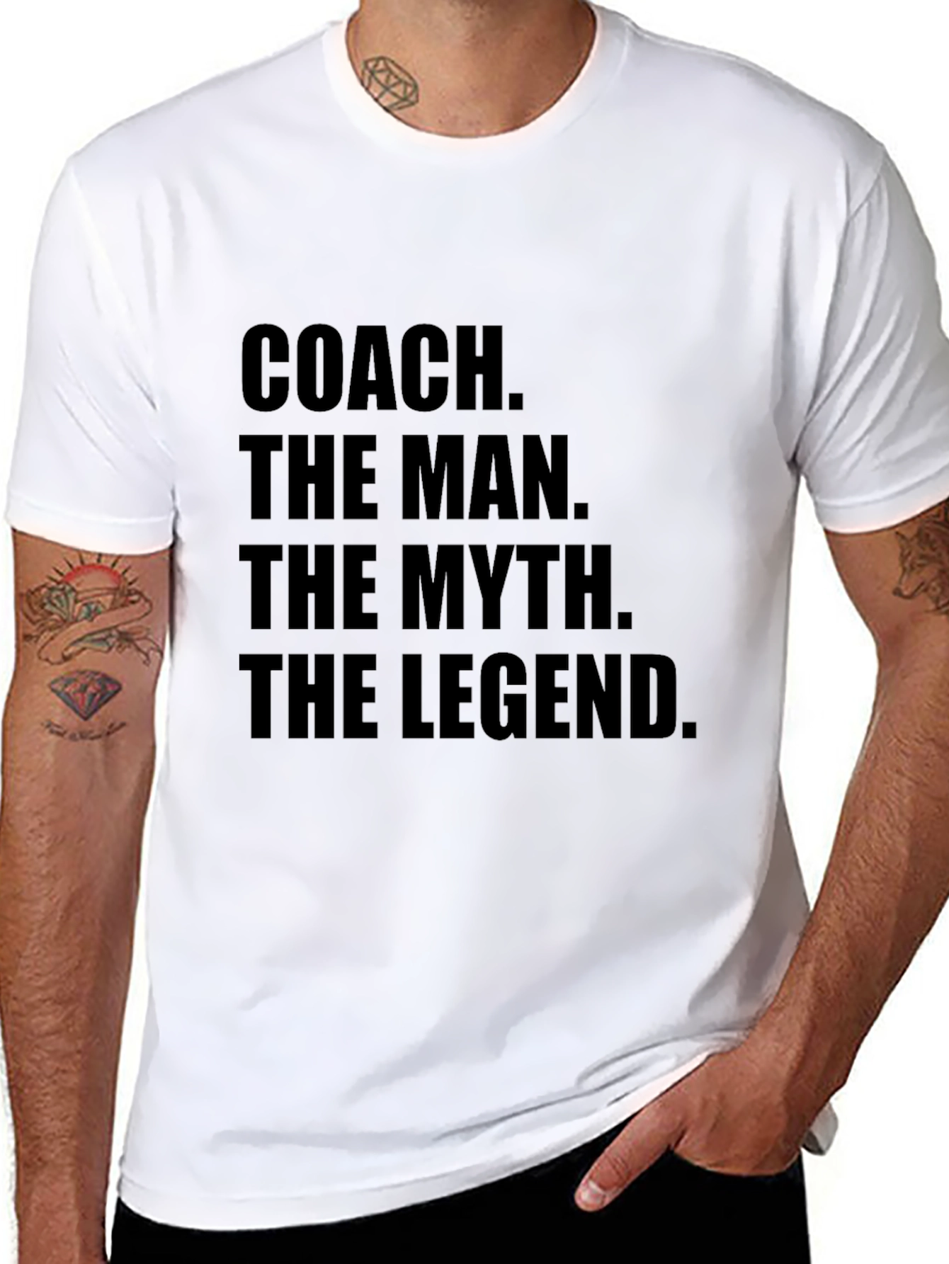 Black Coach The Man The Myth The Legend Graphic T-Shirt view 8