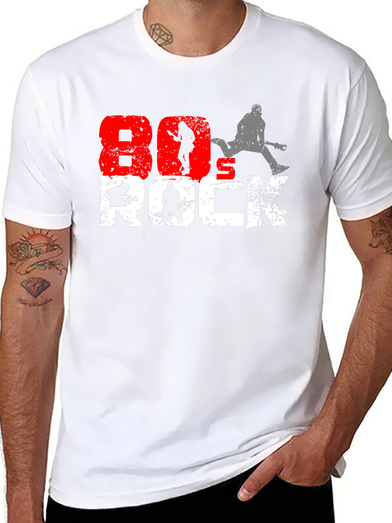 80s Rock Graphic T-Shirt - Retro Music Tee - 8