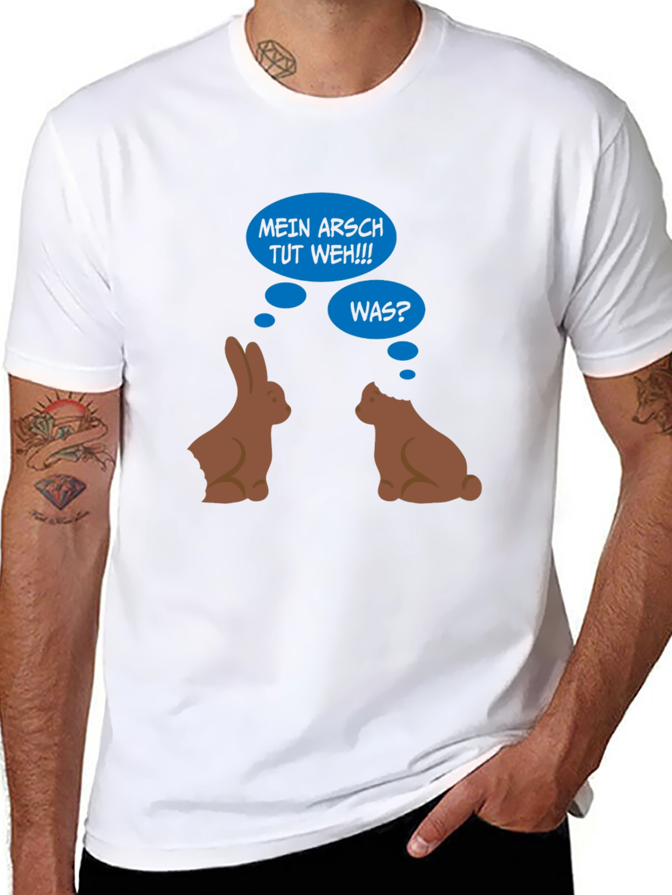 Funny Easter Bunny Butt Bite T-Shirt - 8