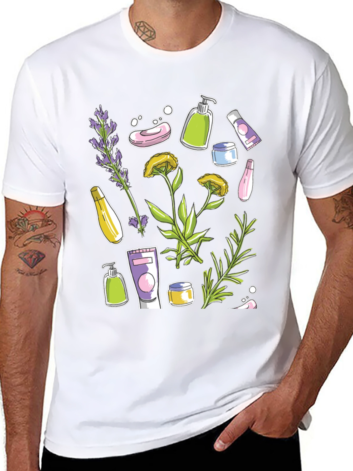 Botanical Beauty T-Shirt | Natural Skincare Design - 8
