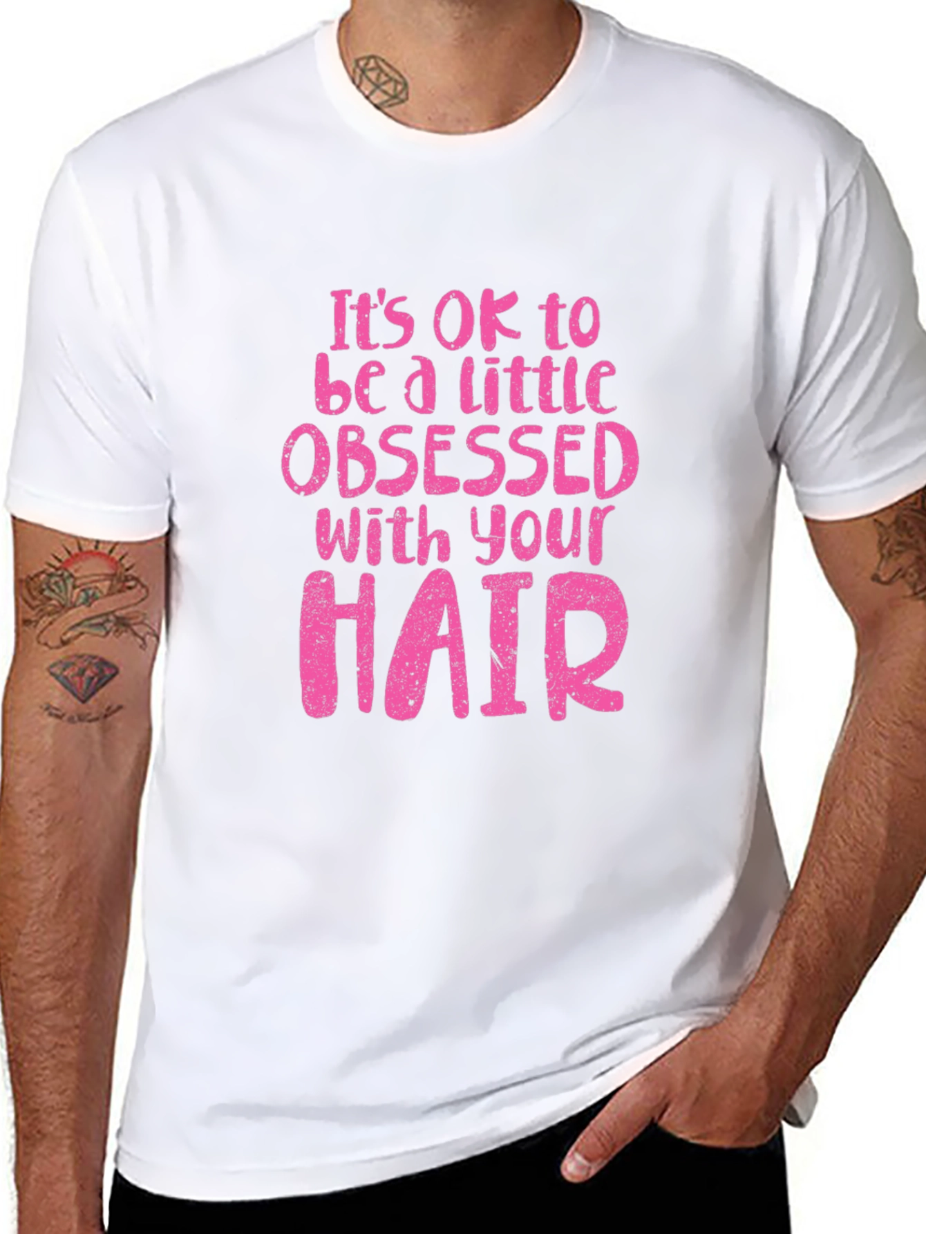 Black Obsessed With Your Hair Graphic Tee view 8