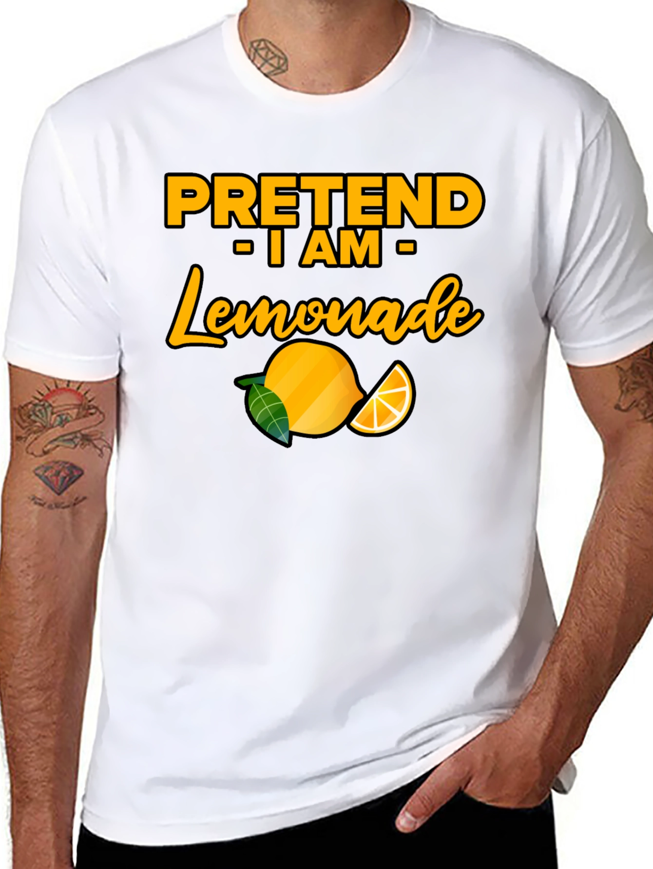 Black Pretend I am Lemonade T-Shirt - Funny Party Tee view 8