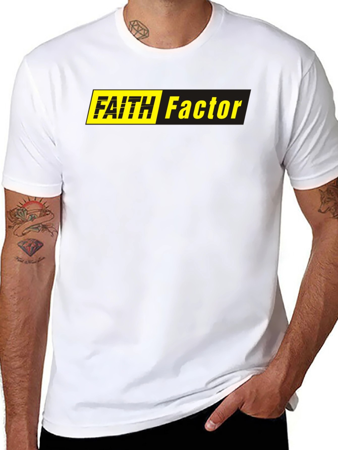 Black Faith Factor Graphic T-Shirt - Black view 8