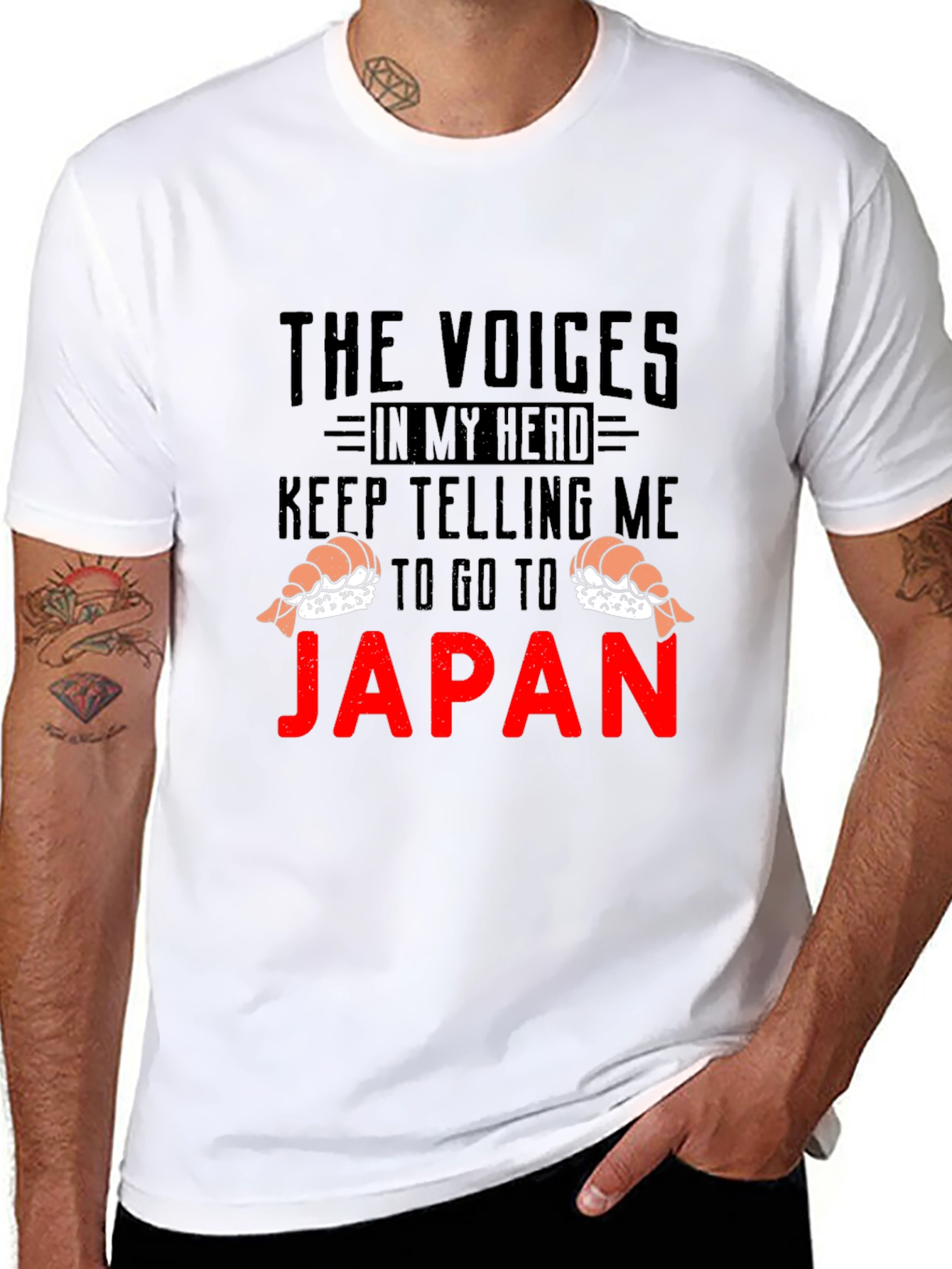 Black Voices in My Head Japan T-Shirt view 8