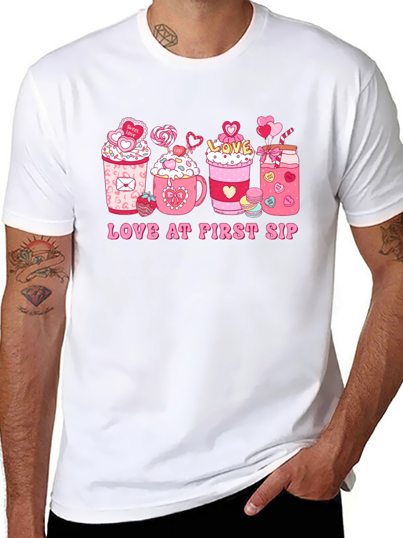 Love at First Sip Valentine's Day T-shirt - 8