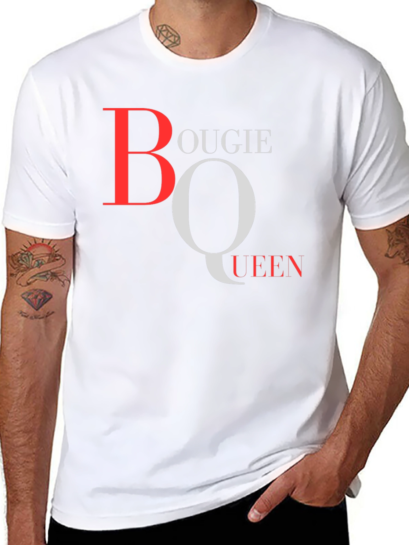 Black Bougie Queen Graphic T-Shirt - Stylish Crew Neck Tee view 8