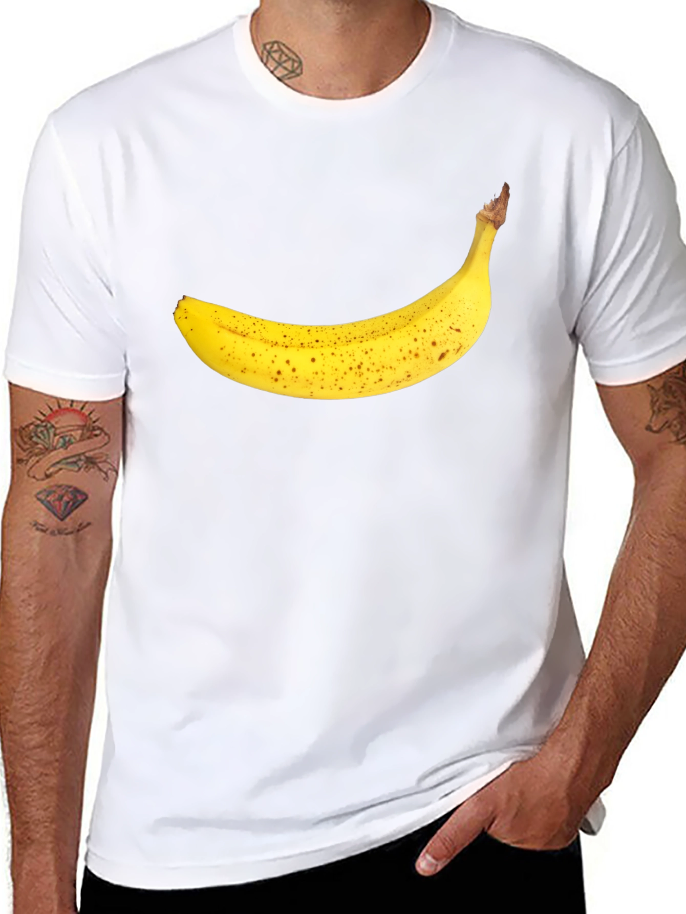 Black Banana Graphic Black T-Shirt view 8