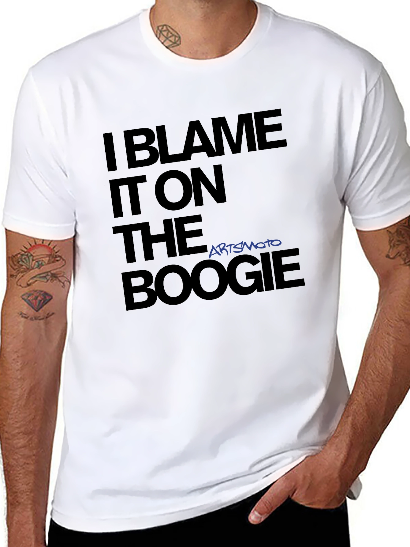Black I Blame It On The Boogie T-Shirt view 8
