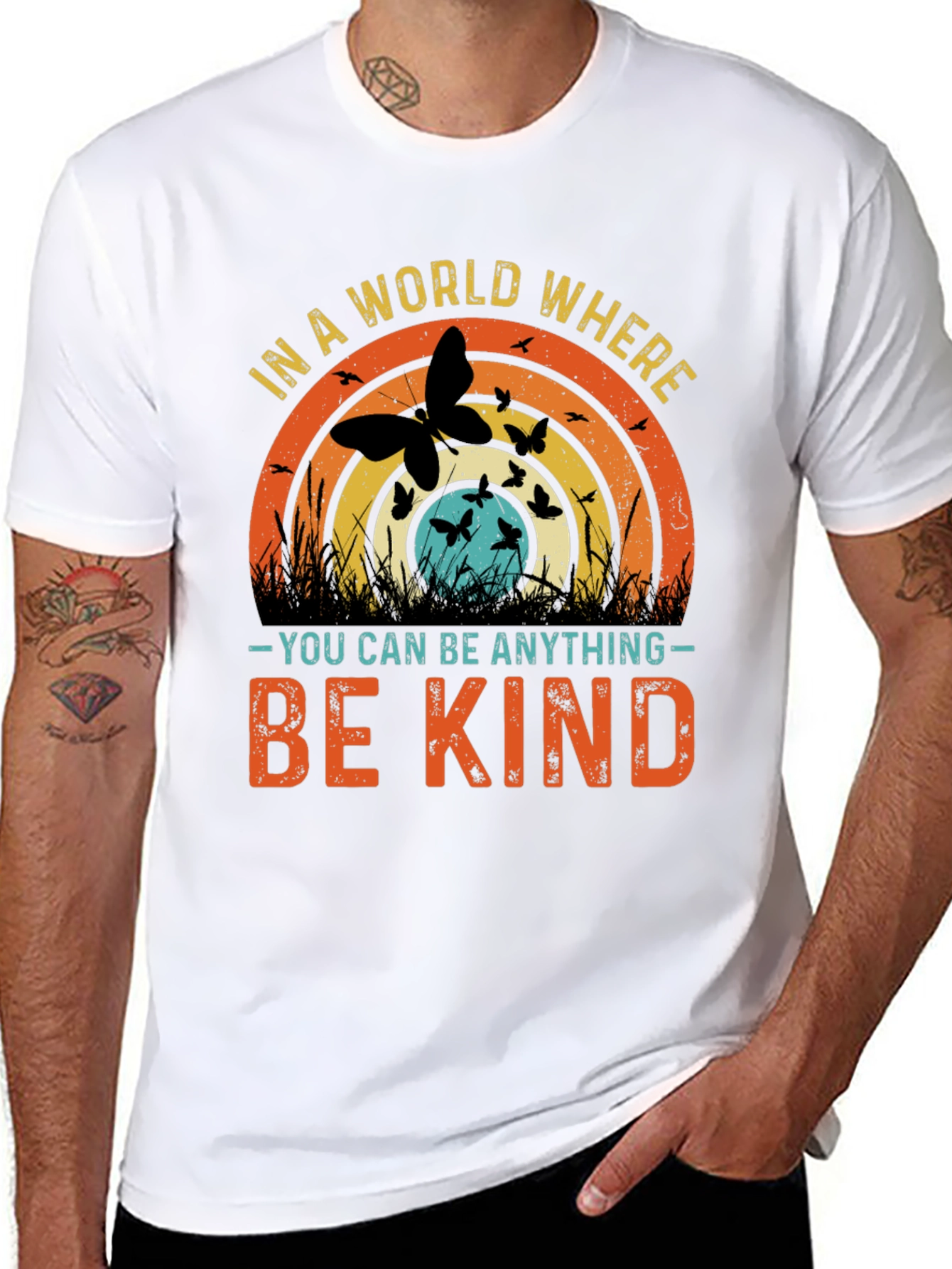 Black Kindness Matters T-Shirt - Be Kind Graphic Tee view 8