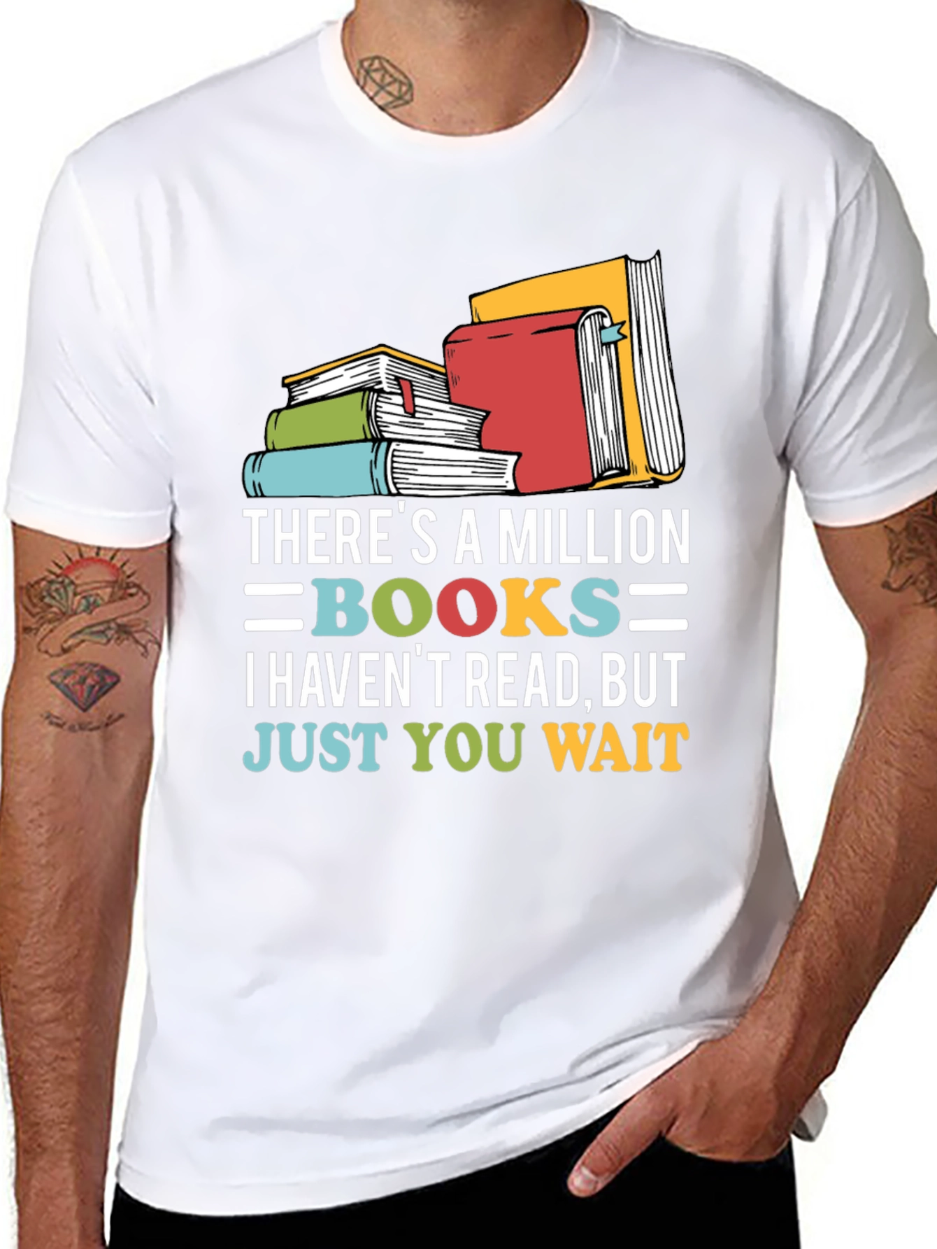 Black Book Lover T-Shirt: A Million Books view 8