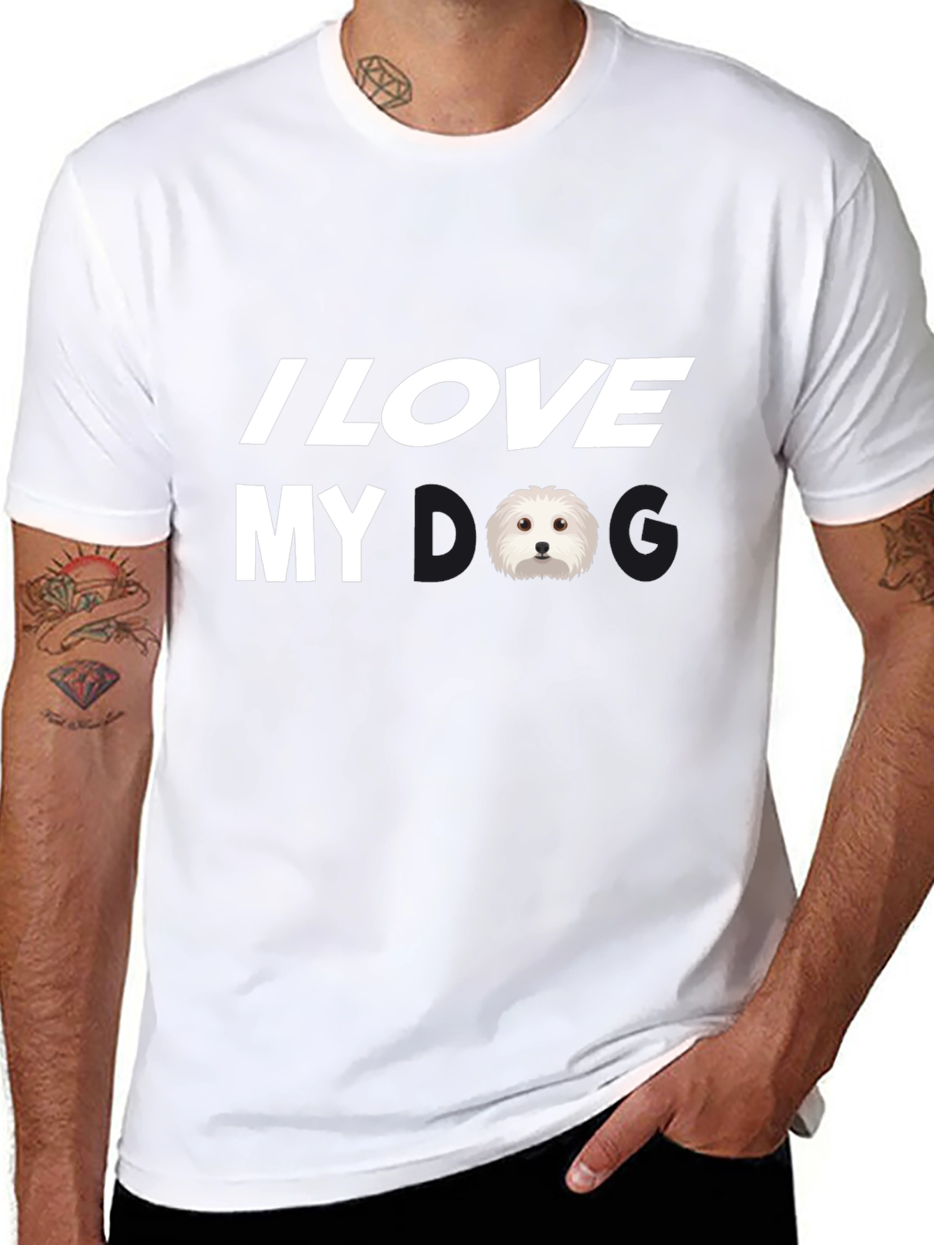 I Love My Dog T-Shirt - Cute Pet Owner Tee - 8