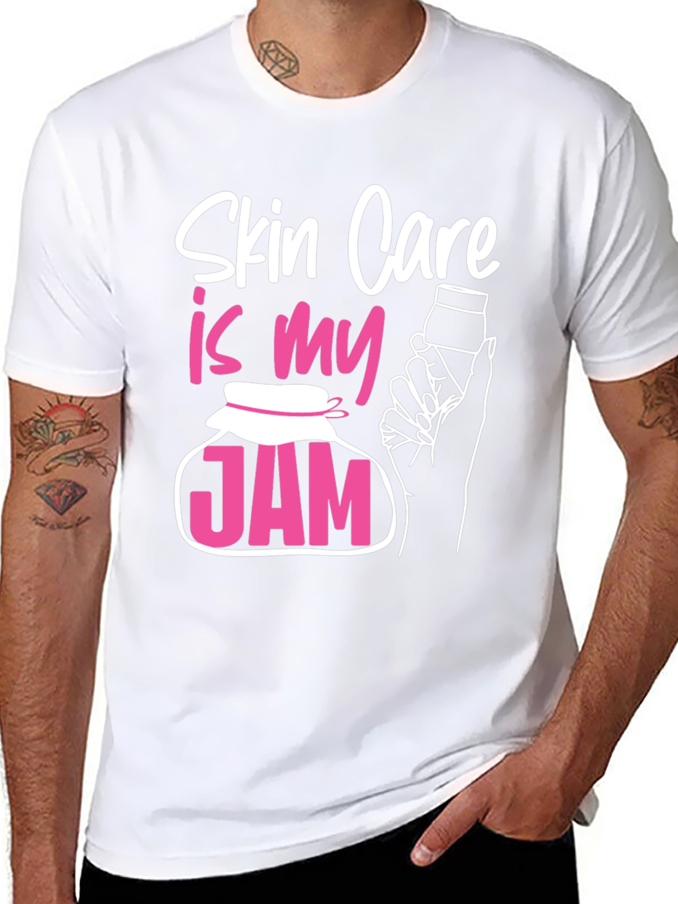Black Skin Care Is My Jam T-Shirt view 8